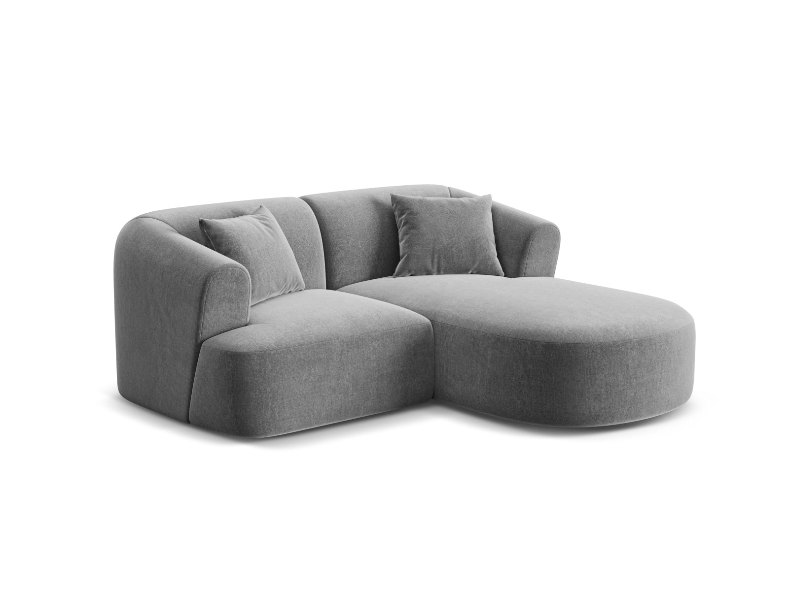 Elegantes 3-Sitzer Ecksofa Campi in Grau, ideal für moderne Wohnräume. Modular und bequem, perfekt für entspannte Abende.