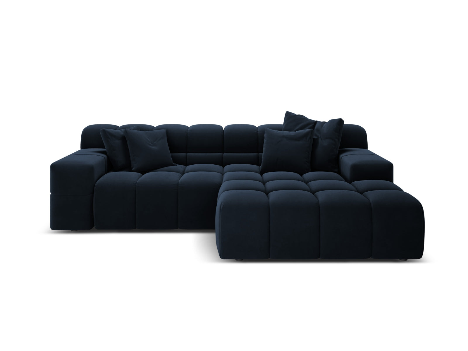 2-Sitzer Ecksofa rechts Hawaii in Navy Blue-Magic Velvet präsentiert im Onlineshop von KAQTU Design AG. Ecksofa rechts ist von Cosmopolitan Design