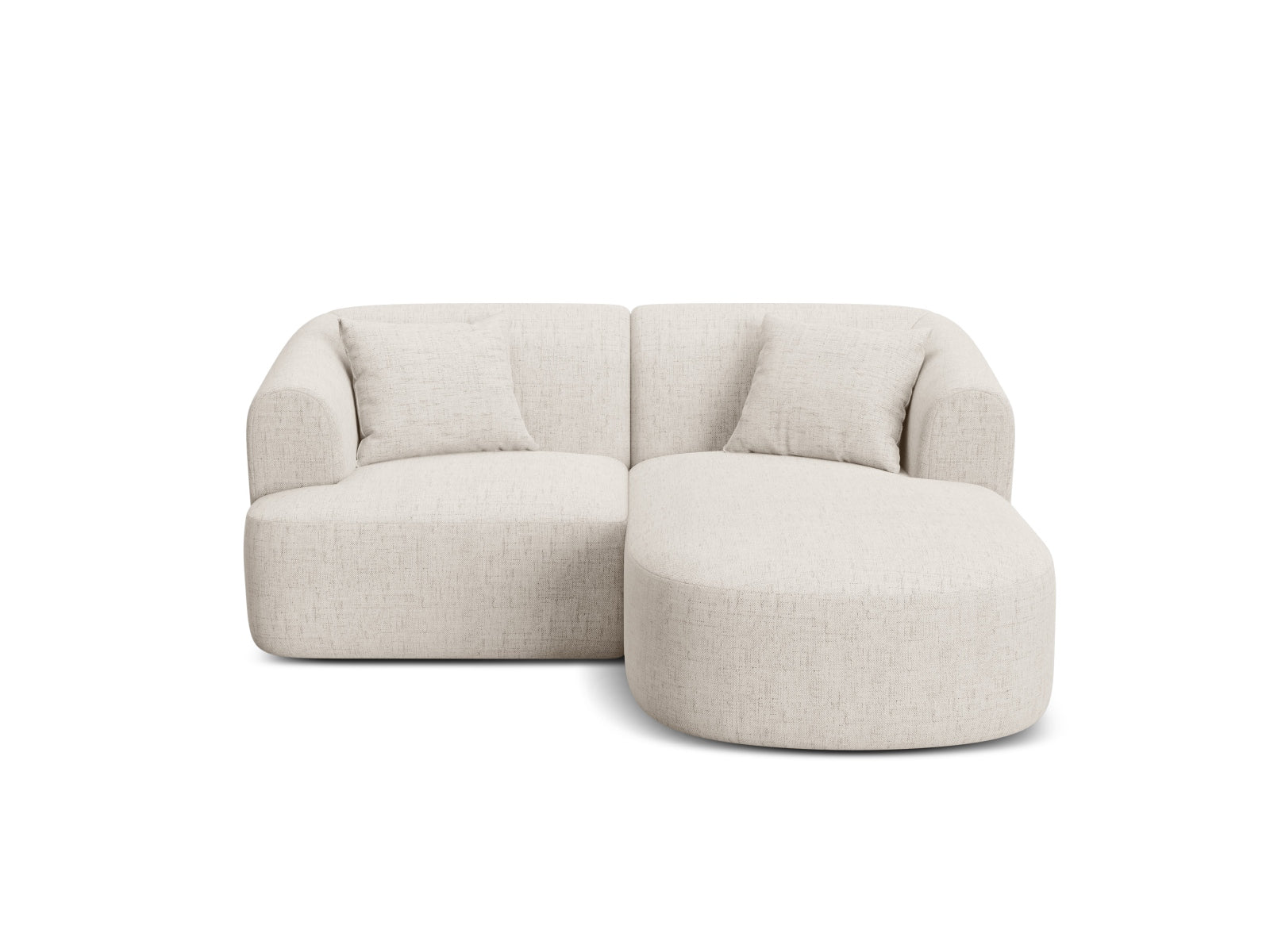 3-Sitzer Ecksofa rechts Campi in Light Beige-Moly präsentiert im Onlineshop von KAQTU Design AG. Ecksofa rechts ist von Cosmopolitan Design
