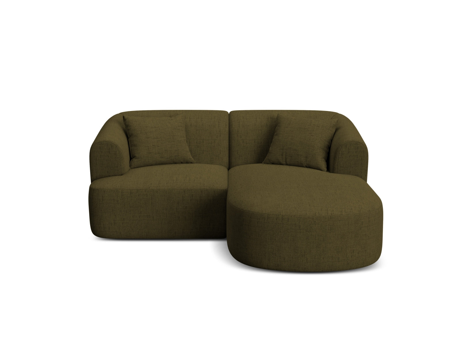 3-Sitzer Ecksofa rechts Campi in Green-Moly präsentiert im Onlineshop von KAQTU Design AG. Ecksofa rechts ist von Cosmopolitan Design