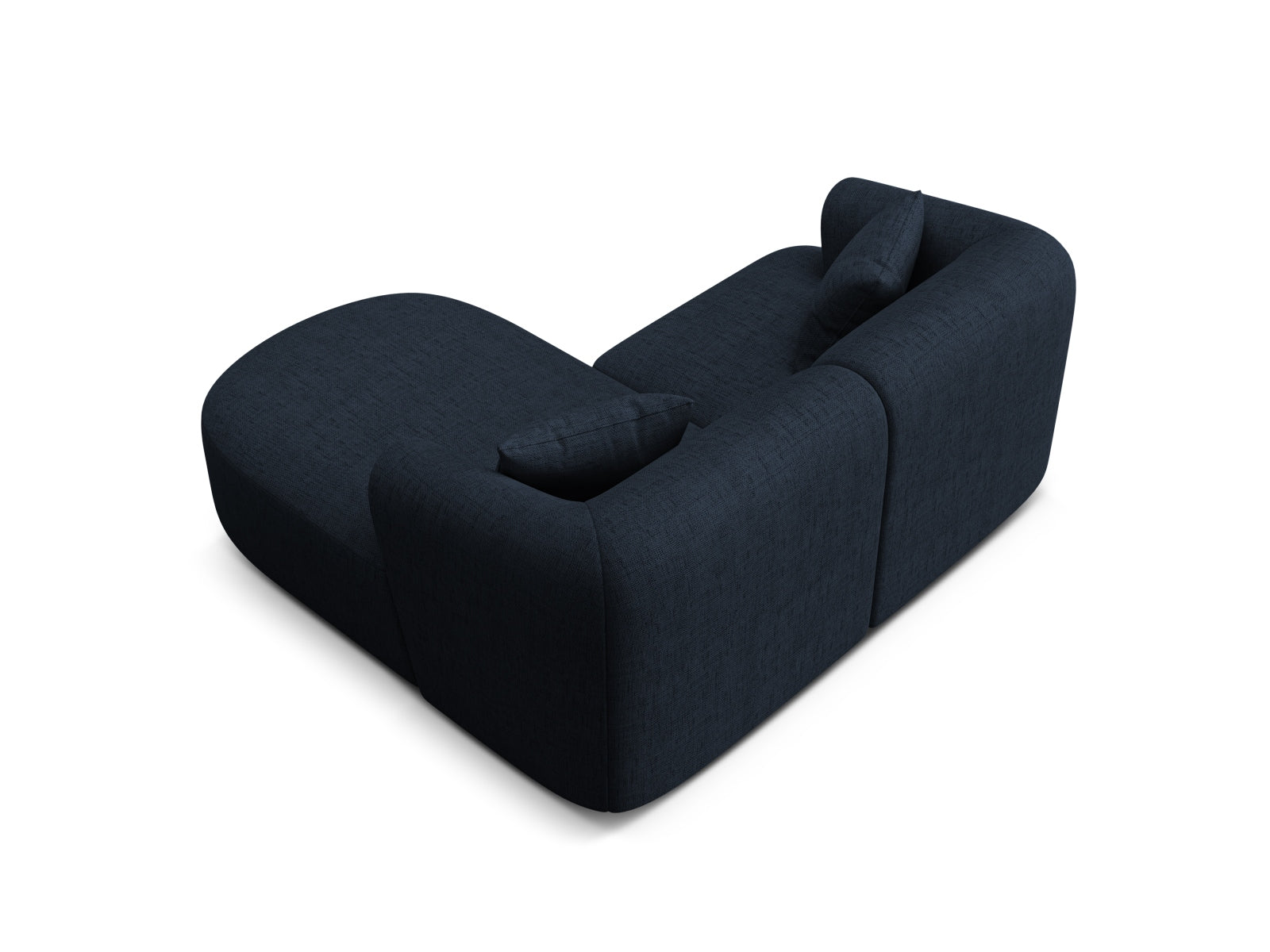 Modernes 3-Sitzer Ecksofa Campi in Royal Blue, perfekt für gemütliche Wohnzimmer. Hochwertige Verarbeitung und zeitgemäße Ästhetik von Cosmopolitan Design.