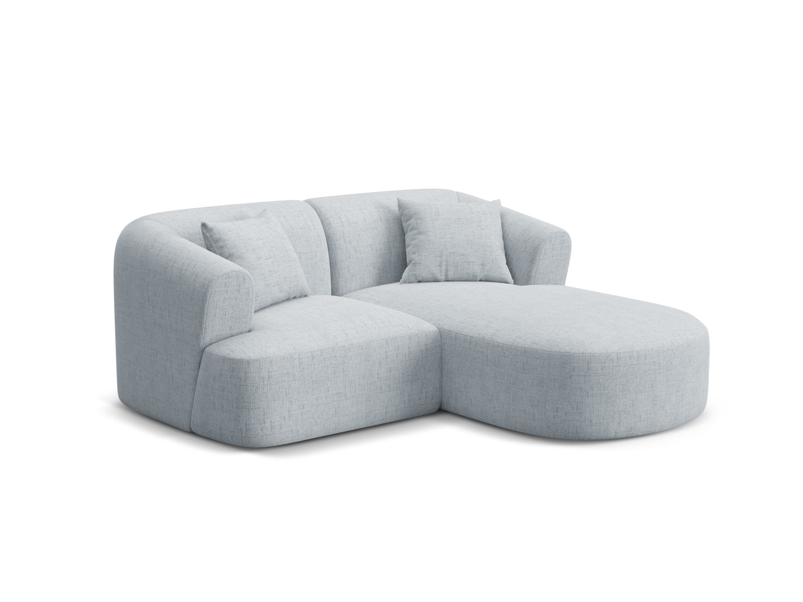 Elegantes 3-Sitzer Ecksofa Campi in hellem Grau, ideal für moderne Wohnräume, präsentiert von Cosmopolitan Design.