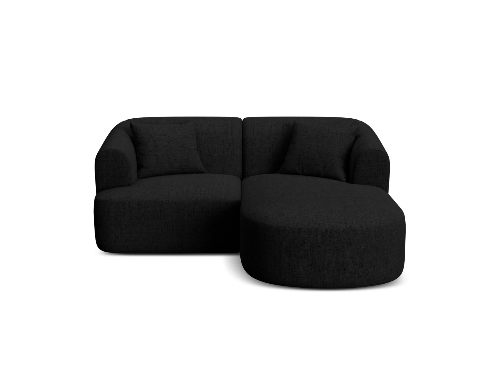 3-Sitzer Ecksofa rechts Campi in Black-Moly präsentiert im Onlineshop von KAQTU Design AG. Ecksofa rechts ist von Cosmopolitan Design