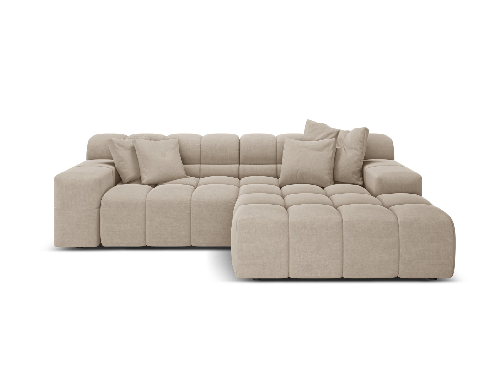 2-Sitzer Ecksofa rechts Hawaii in Cappuccino-Moly präsentiert im Onlineshop von KAQTU Design AG. Ecksofa rechts ist von Cosmopolitan Design