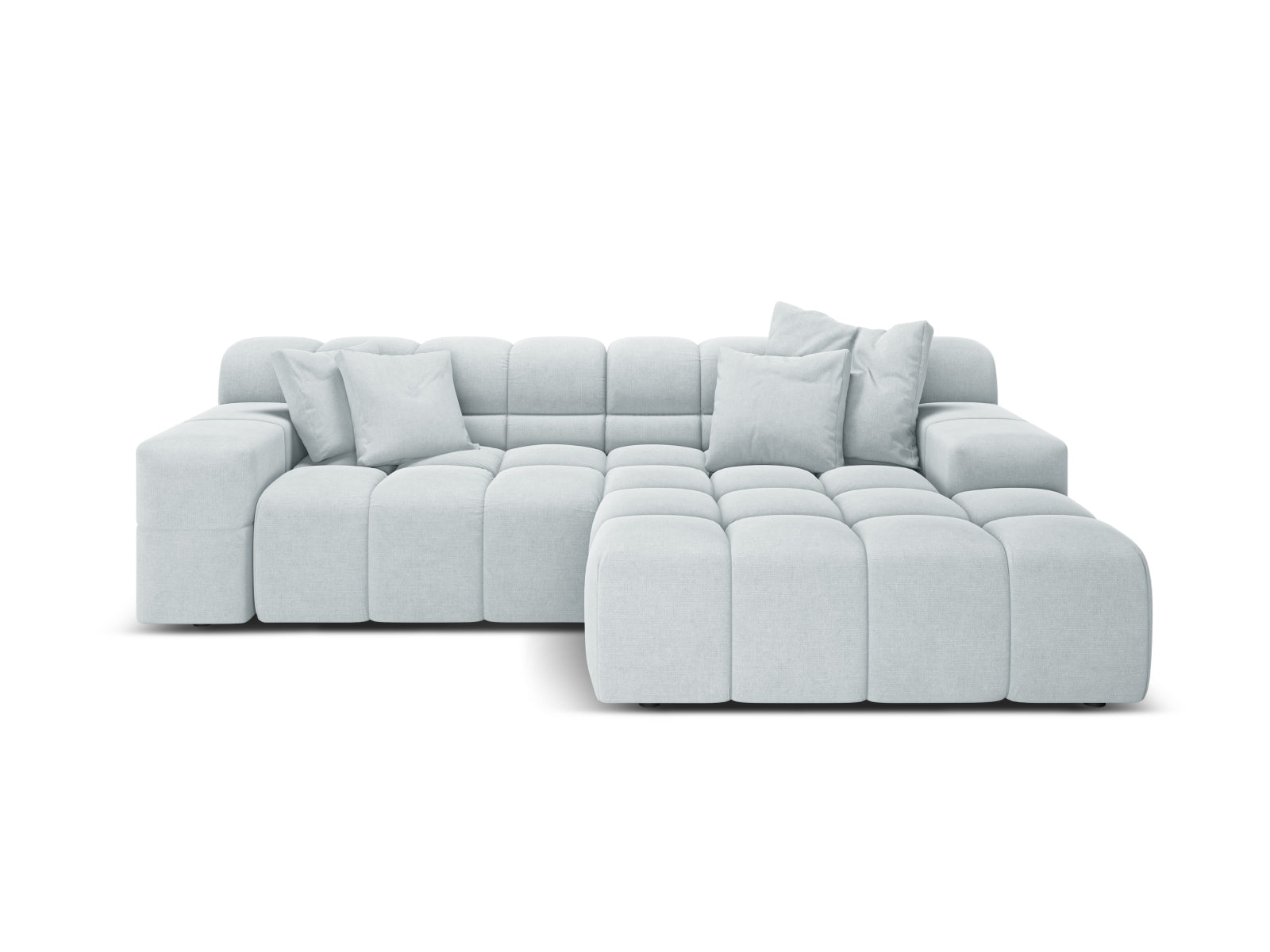 2-Sitzer Ecksofa rechts Hawaii in Light Grey-Moly präsentiert im Onlineshop von KAQTU Design AG. Ecksofa rechts ist von Cosmopolitan Design