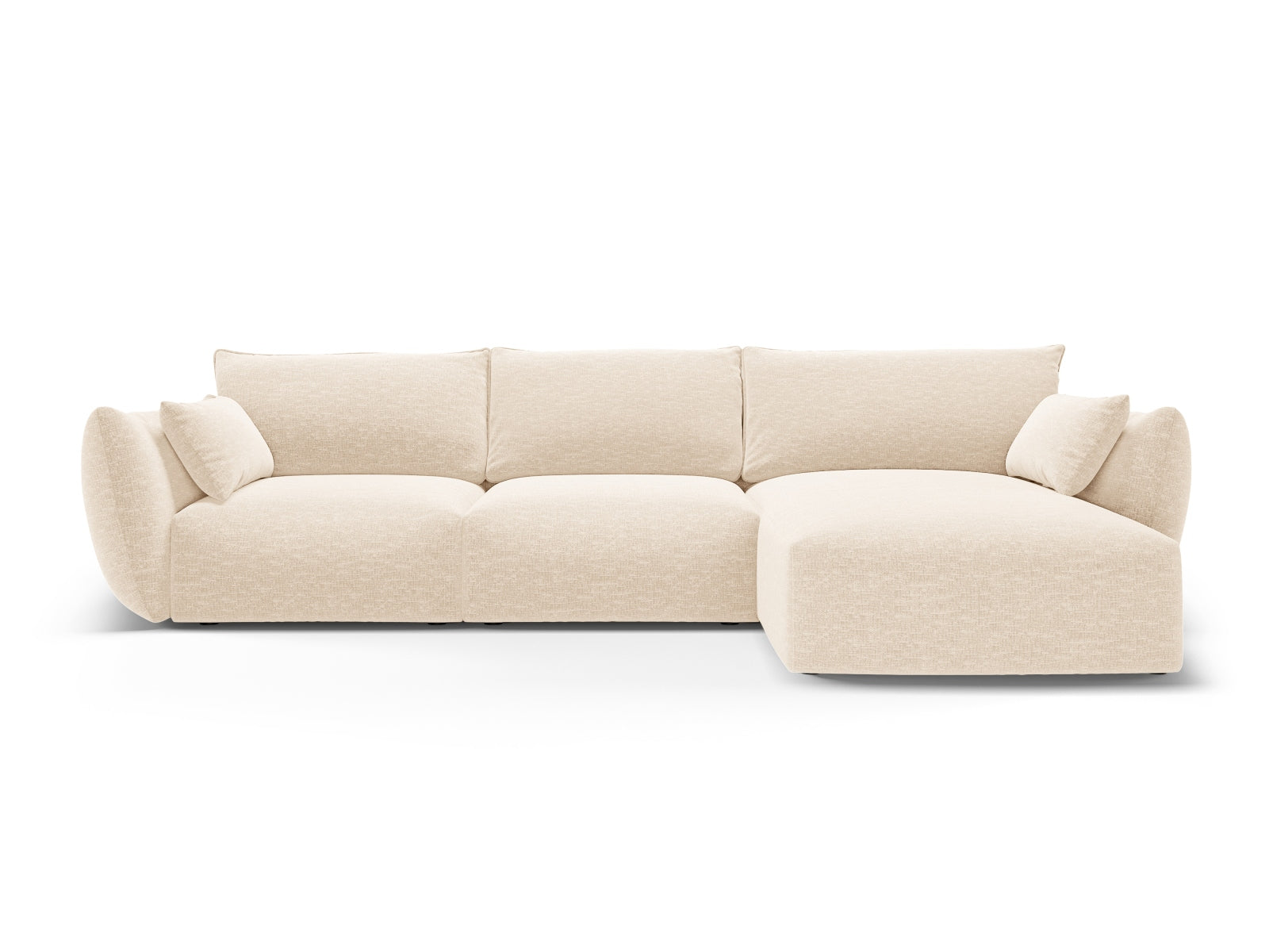 5-Sitzer Ecksofa rechts Matera in Light Beige-Haga präsentiert im Onlineshop von KAQTU Design AG. Ecksofa rechts ist von Cosmopolitan Design