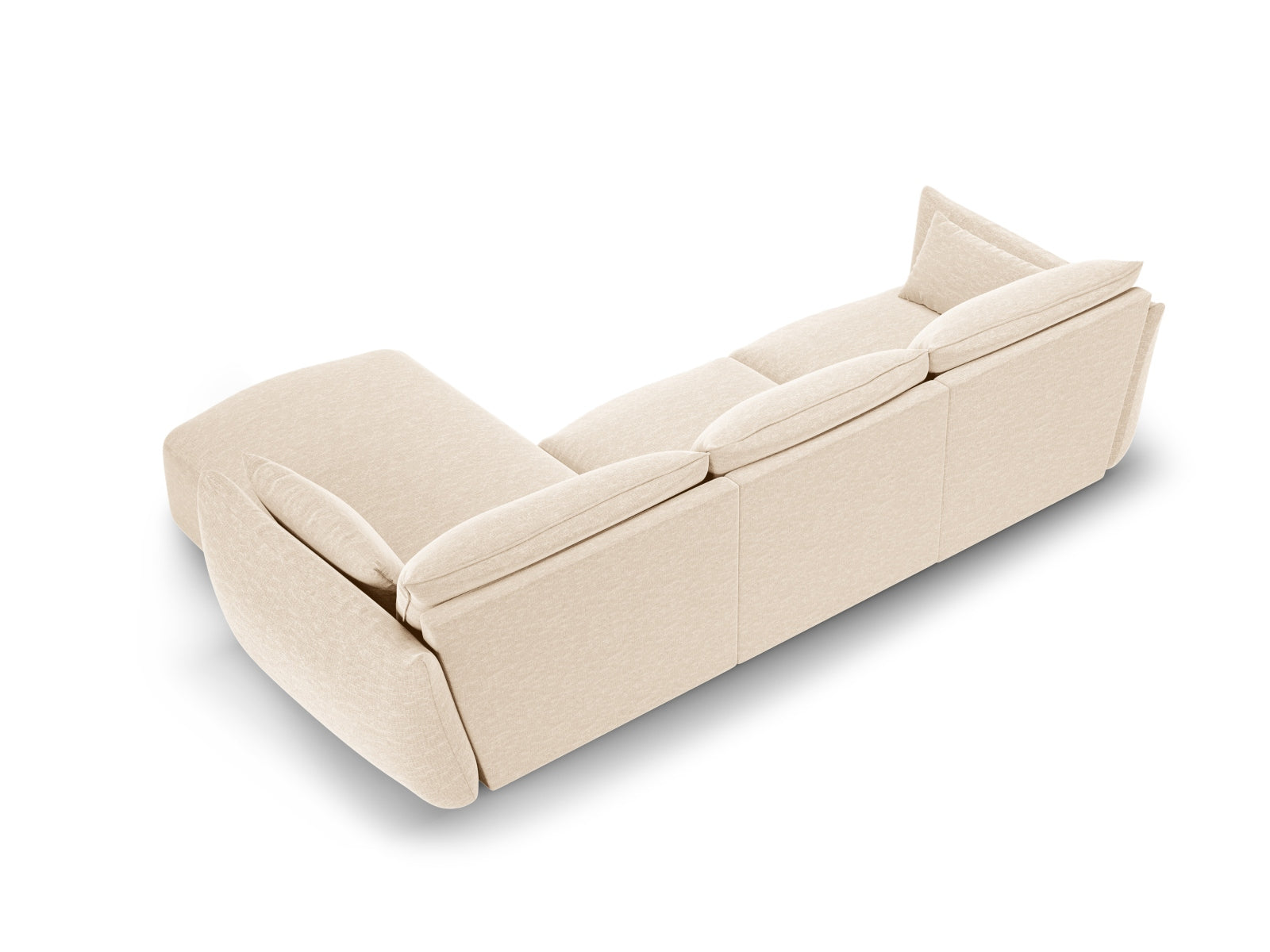 5-Sitzer Ecksofa rechts Matera in Light Beige-Haga präsentiert im Onlineshop von KAQTU Design AG. Ecksofa rechts ist von Cosmopolitan Design