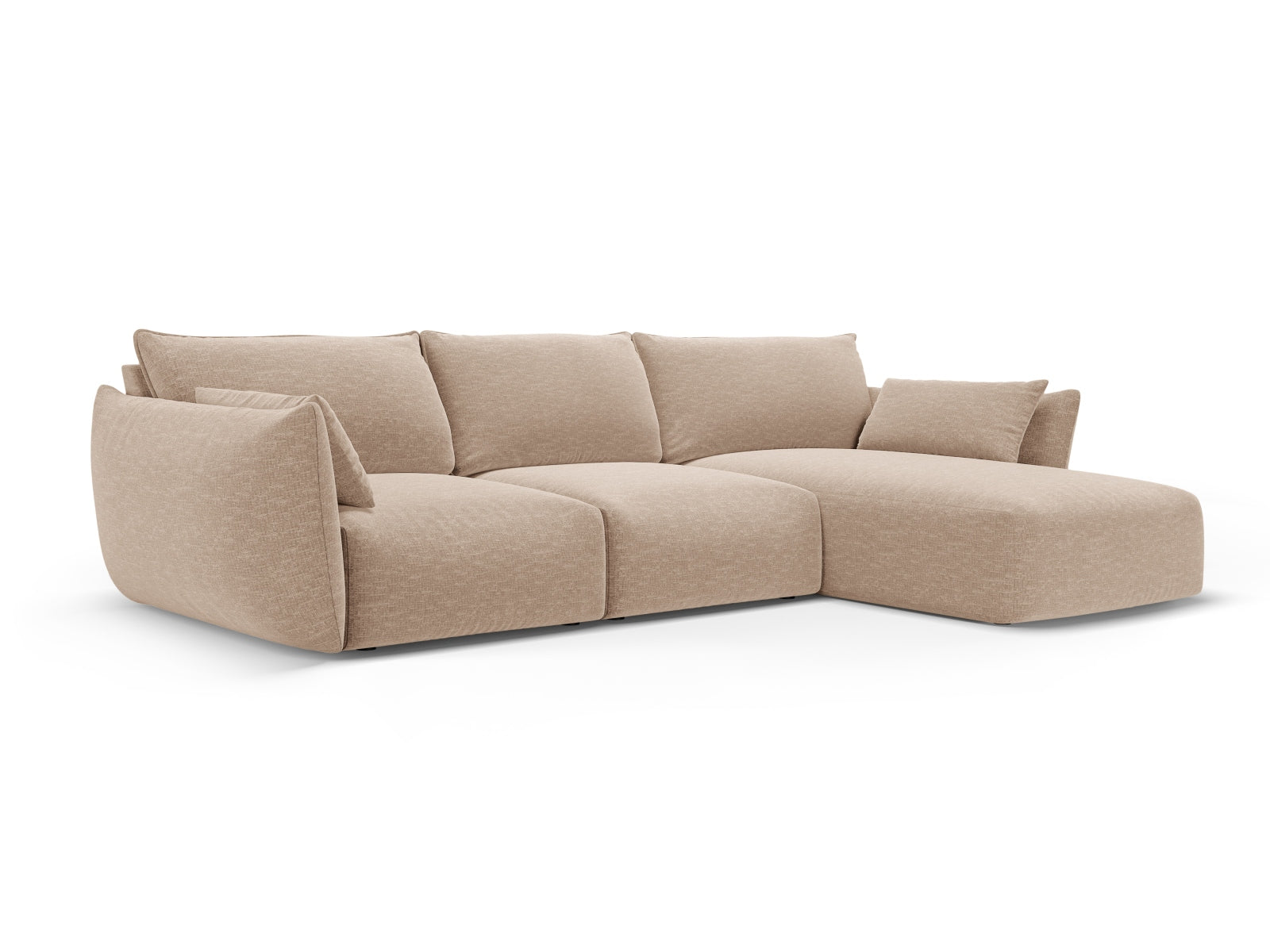 5-Sitzer Ecksofa rechts Matera in Beige-Haga präsentiert im Onlineshop von KAQTU Design AG. Ecksofa rechts ist von Cosmopolitan Design