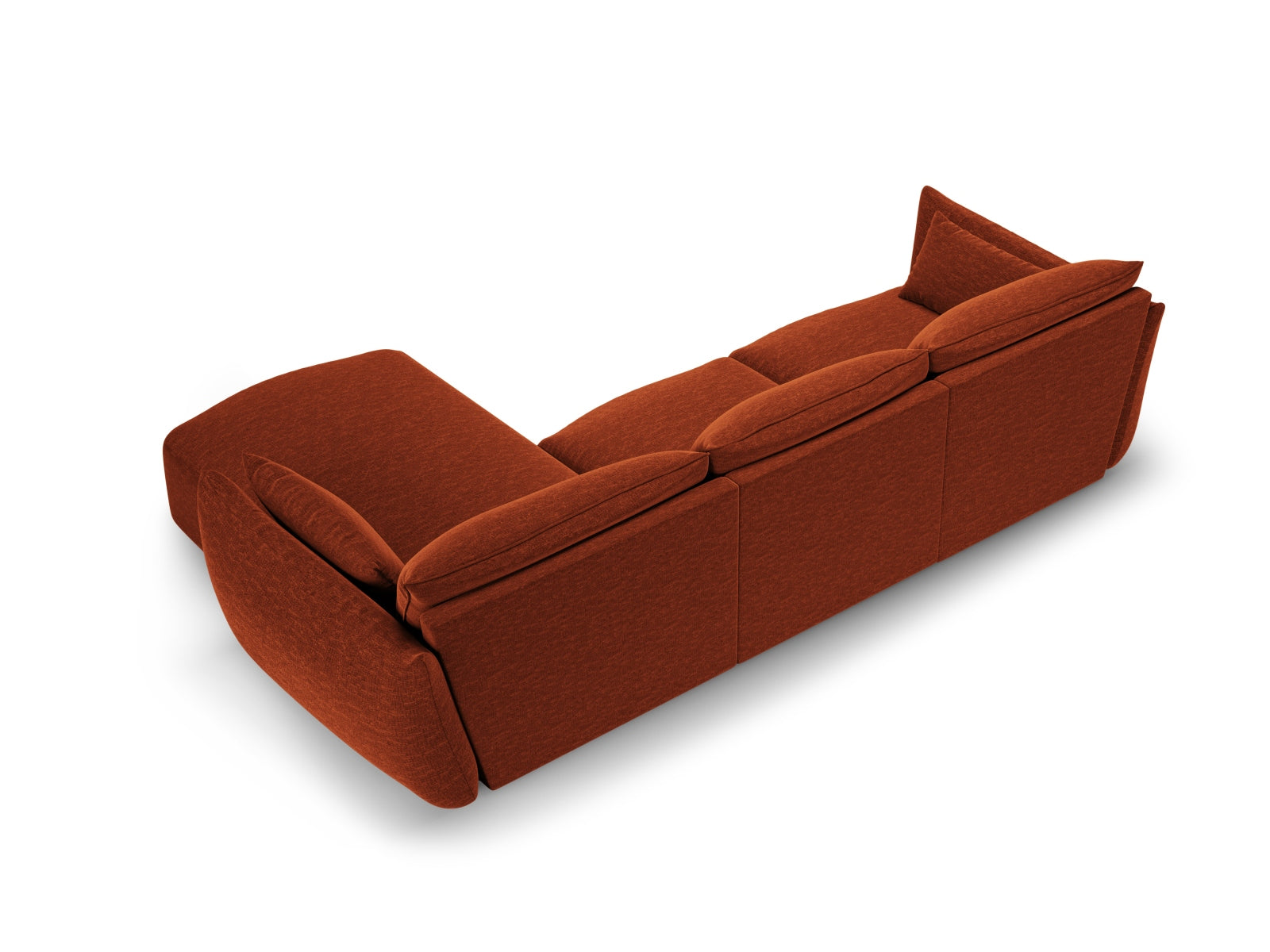 5-Sitzer Ecksofa rechts Matera in Terracotta-Haga präsentiert im Onlineshop von KAQTU Design AG. Ecksofa rechts ist von Cosmopolitan Design