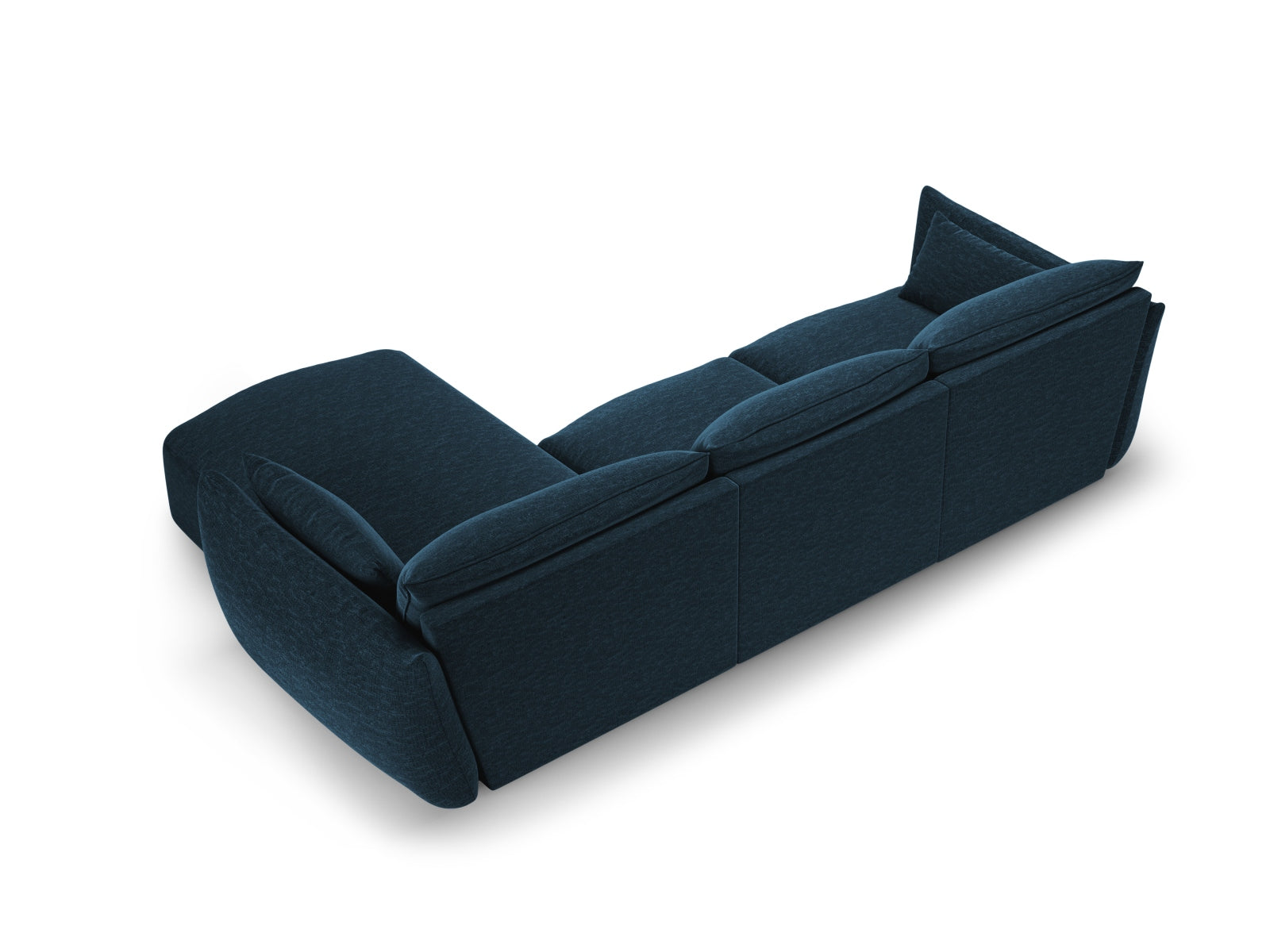 5-Sitzer Ecksofa rechts Matera in Royal Blue-Haga präsentiert im Onlineshop von KAQTU Design AG. Ecksofa rechts ist von Cosmopolitan Design