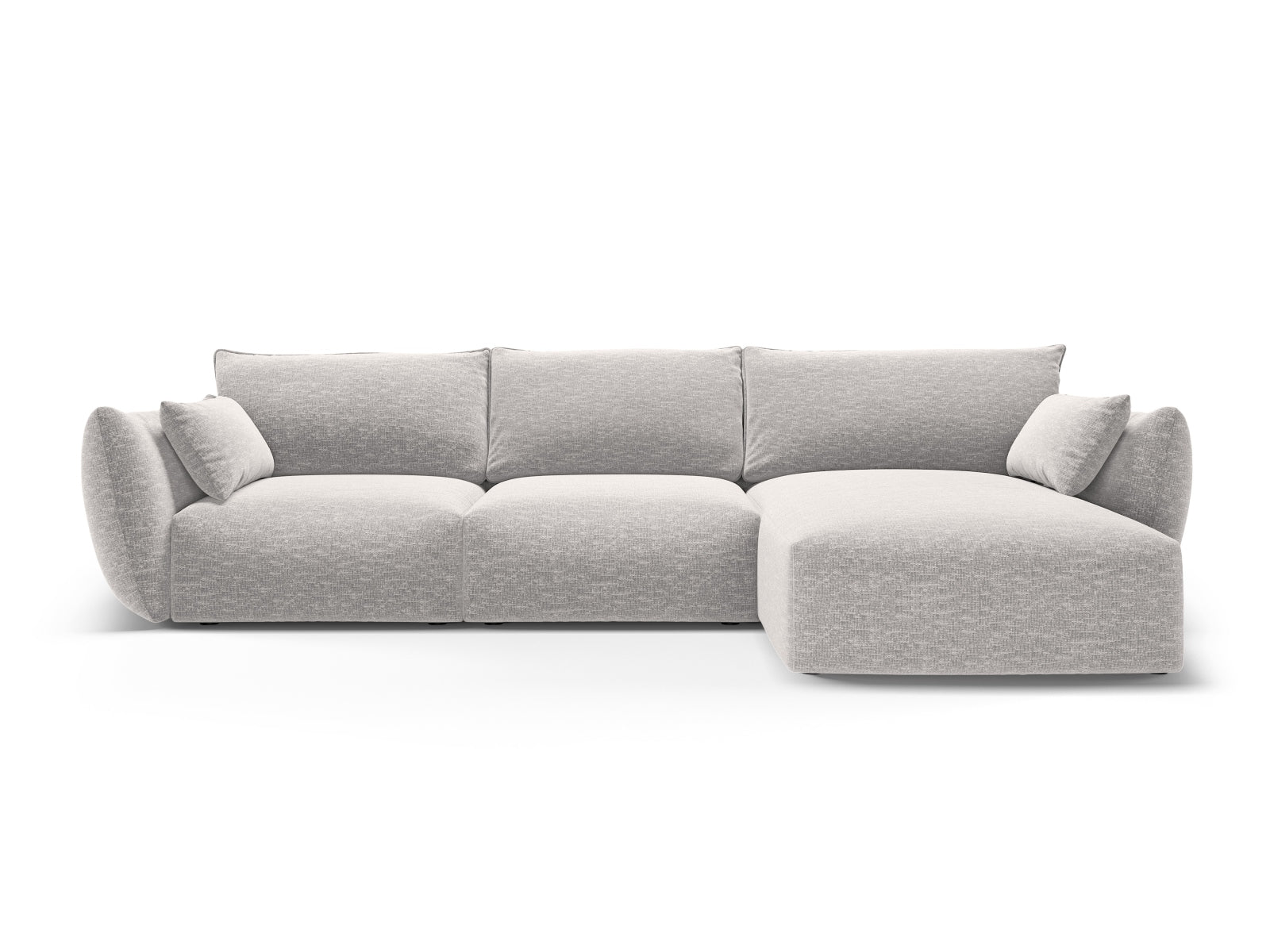 5-Sitzer Ecksofa rechts Matera in Light Grey-Haga präsentiert im Onlineshop von KAQTU Design AG. Ecksofa rechts ist von Cosmopolitan Design