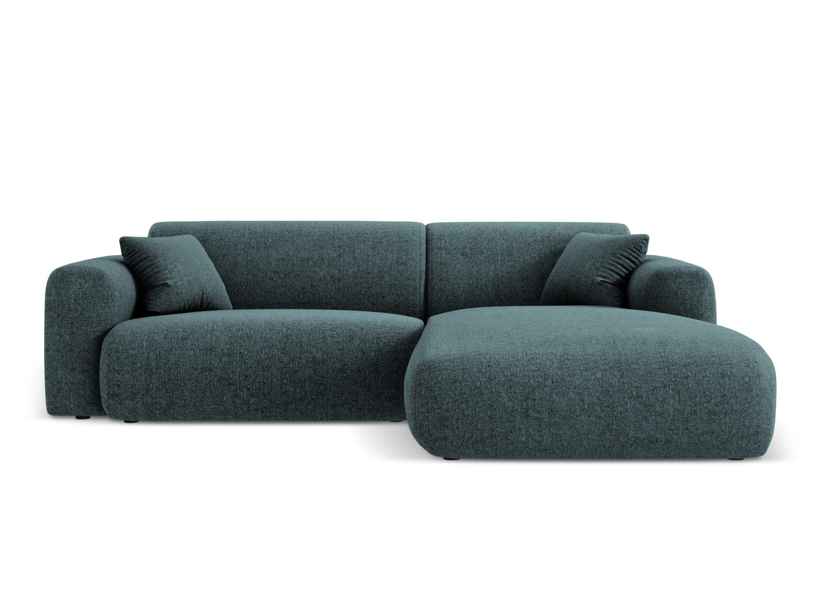Nolio Ecksofa rechts 4 Sitzer 170cm in Petrol präsentiert im Onlineshop von KAQTU Design AG. Ecksofa rechts ist von Cosmopolitan Design