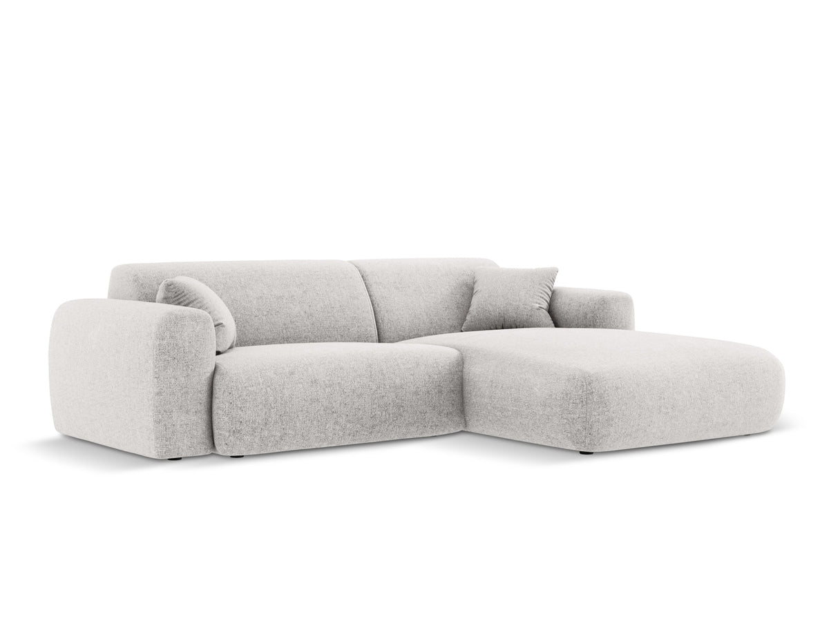 Nolio Ecksofa rechts 4 Sitzer 170cm in Light Grey-Haga präsentiert im Onlineshop von KAQTU Design AG. L-Sofa rechts ist von Cosmopolitan Design