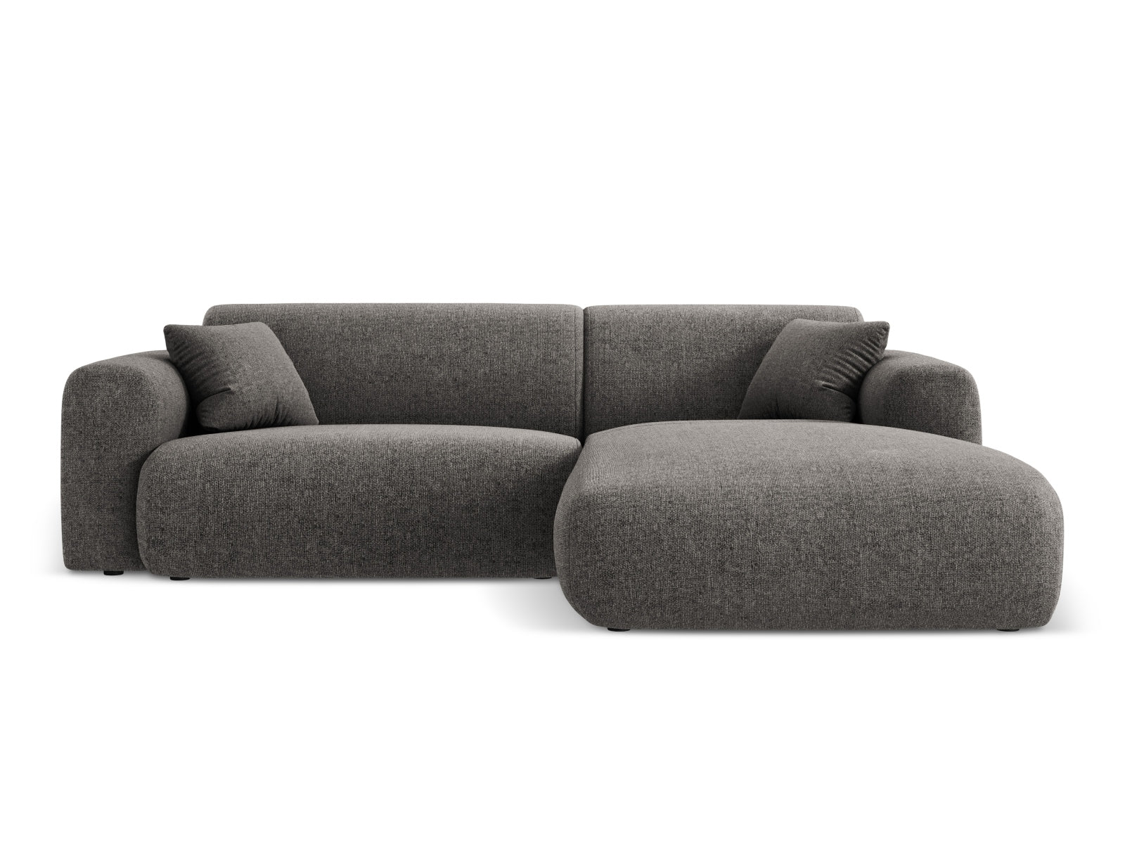 Nolio Ecksofa rechts 4 Sitzer 170cm in Grey präsentiert im Onlineshop von KAQTU Design AG. Ecksofa rechts ist von Cosmopolitan Design