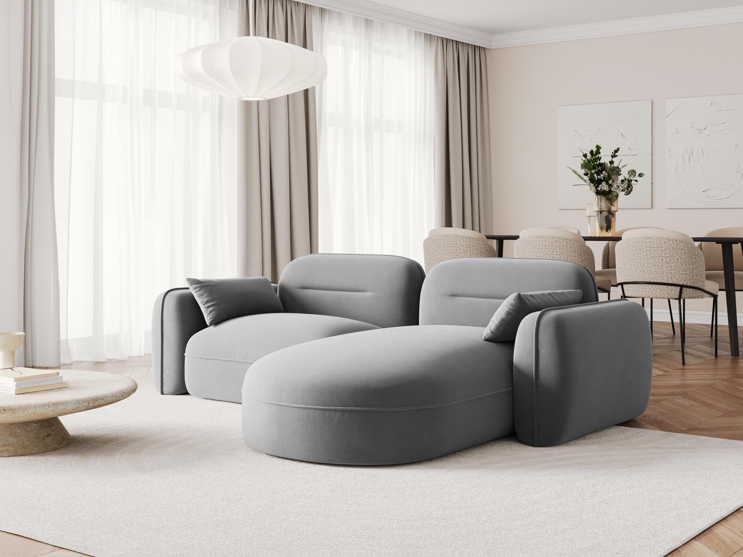 Entdecken Sie das Sydney Velour Modular Ecksofa rechts 3 Sitzer von Cosmopolitan Design – stilvolles Design, flexible Anordnung und höchsten Sitzkomfort für Ihr Wohnzimmer.