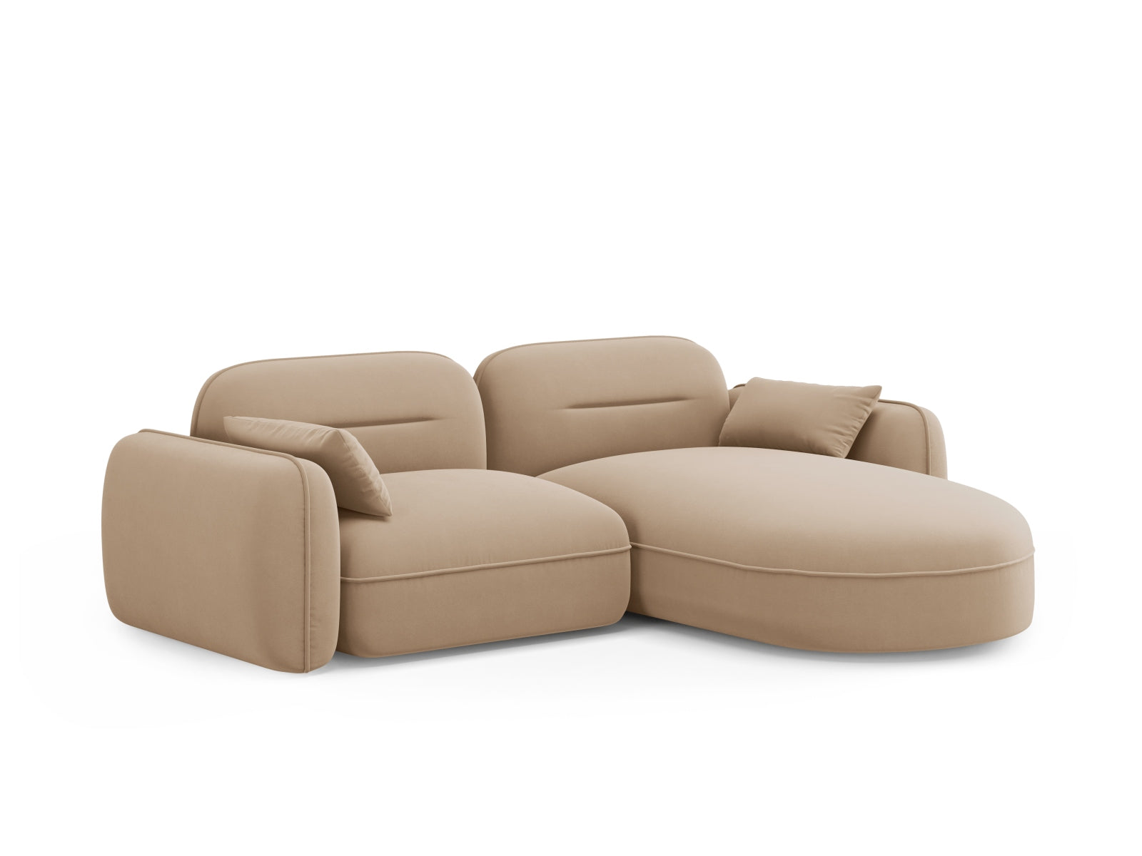 Erleben Sie das Sydney Velour Modular Ecksofa rechts 3 Sitzer von Cosmopolitan Design – elegantes Design, vielseitige Konfiguration und optimaler Komfort für Ihr Zuhause.