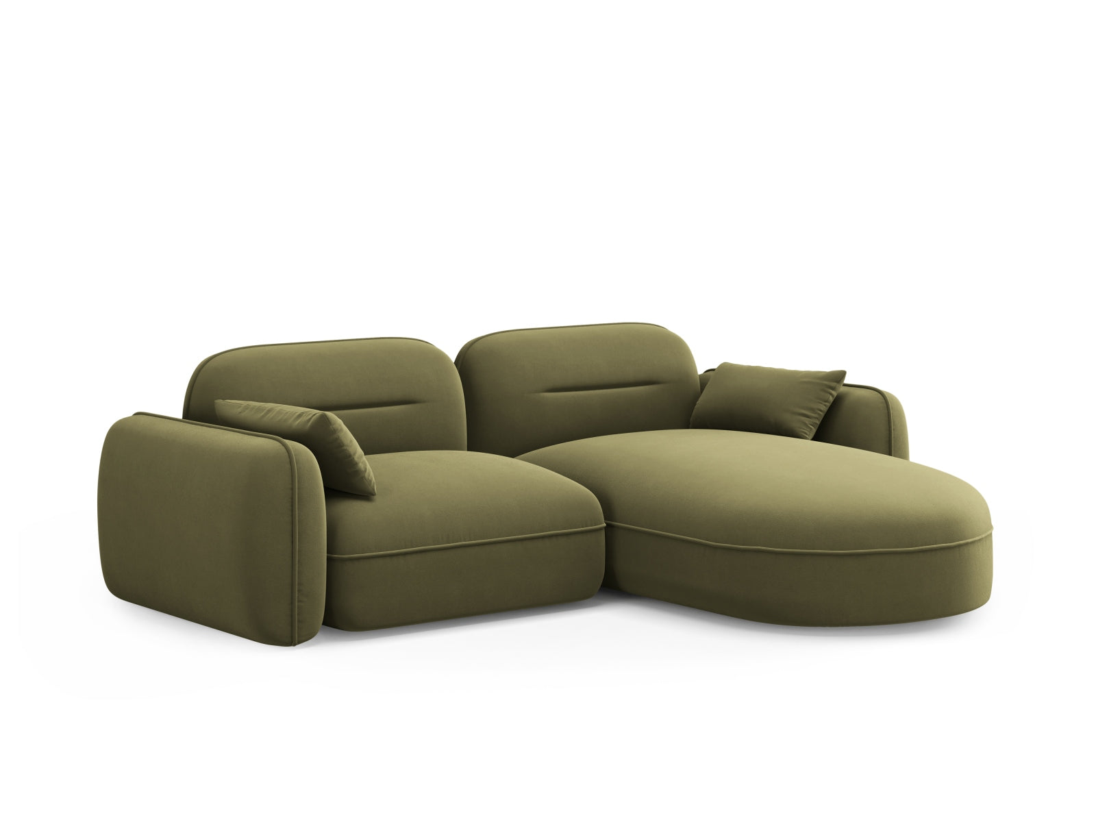 Erleben Sie das Sydney Velour Modular Ecksofa rechts 3 Sitzer von Cosmopolitan Design – elegantes Design, vielseitige Konfiguration und optimaler Komfort für Ihr Zuhause.