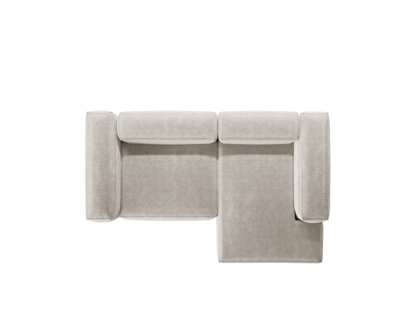 Bergamo Modular Ecksofa rechts 2 Sitzer in Ivory-Perla präsentiert im Onlineshop von KAQTU Design AG. Ecksofa rechts ist von Cosmopolitan Design
