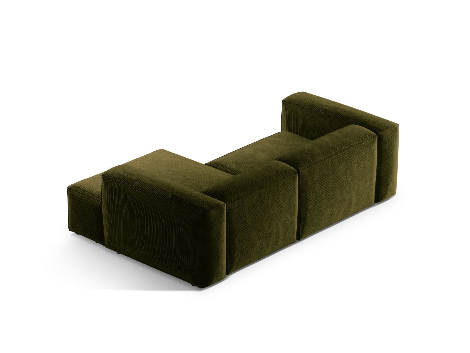 Bergamo Modular Ecksofa rechts 2 Sitzer in Green-Perla präsentiert im Onlineshop von KAQTU Design AG. Ecksofa rechts ist von Cosmopolitan Design