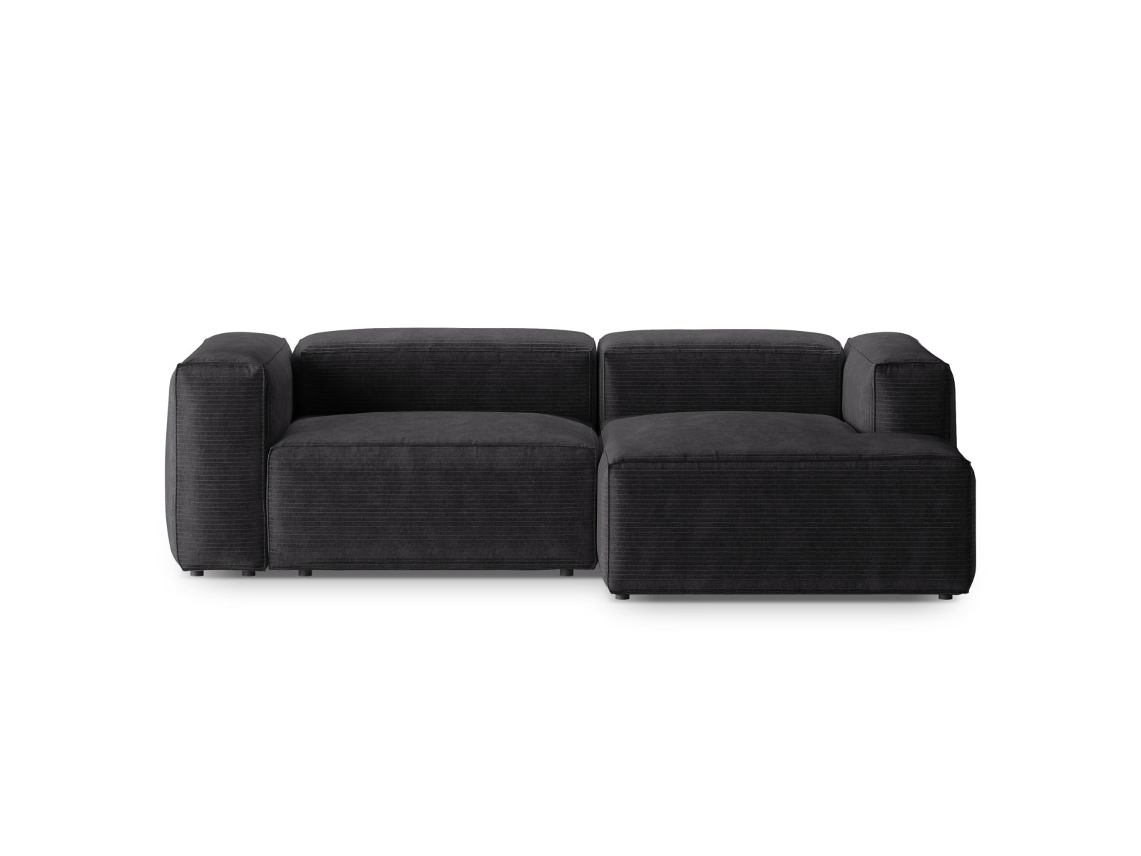 Bergamo Modular Ecksofa rechts 2 Sitzer in Grey-Perla präsentiert im Onlineshop von KAQTU Design AG. Ecksofa rechts ist von Cosmopolitan Design