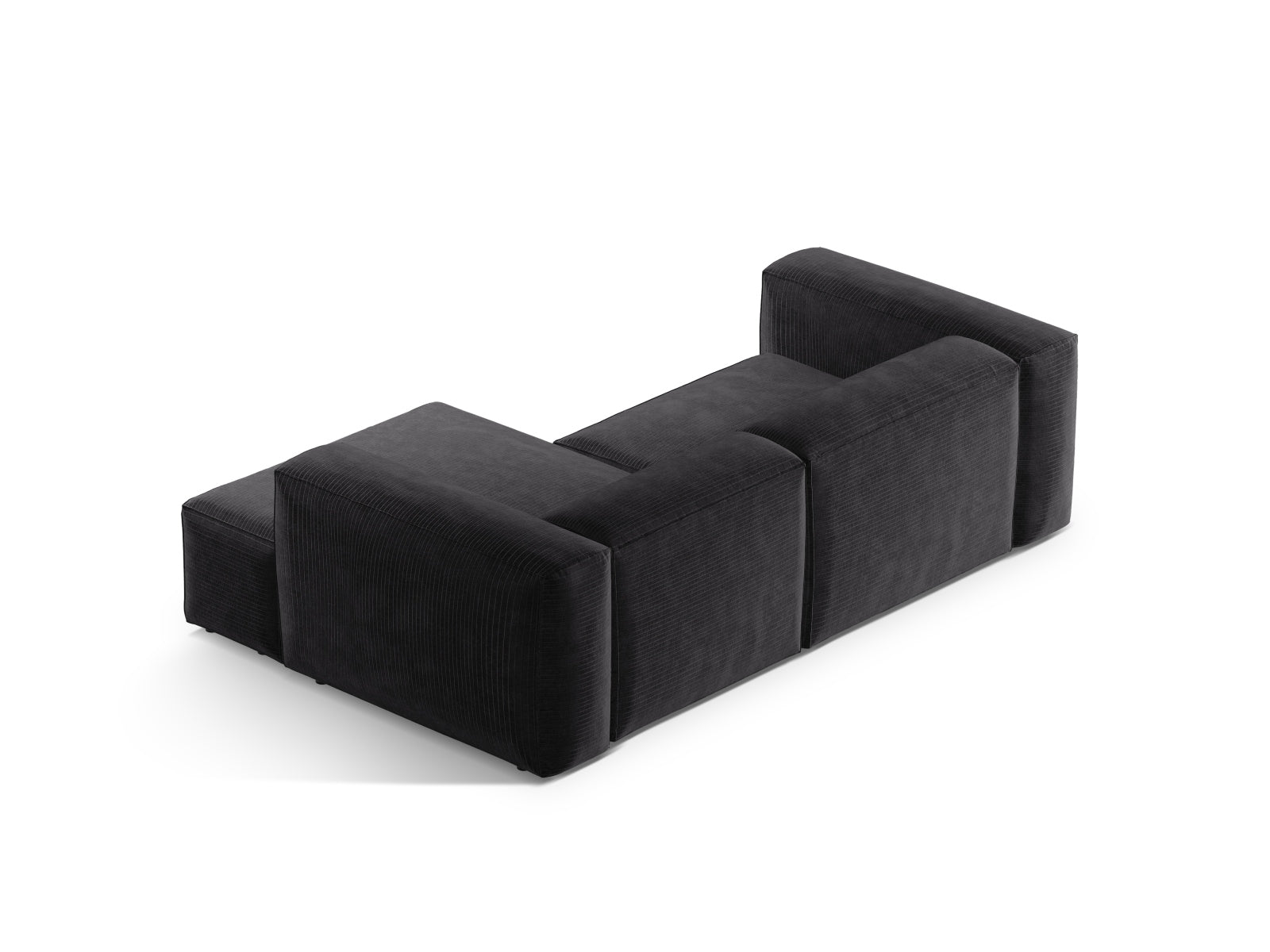 Bergamo Modular Ecksofa rechts 2 Sitzer in Grey-Perla präsentiert im Onlineshop von KAQTU Design AG. Ecksofa rechts ist von Cosmopolitan Design