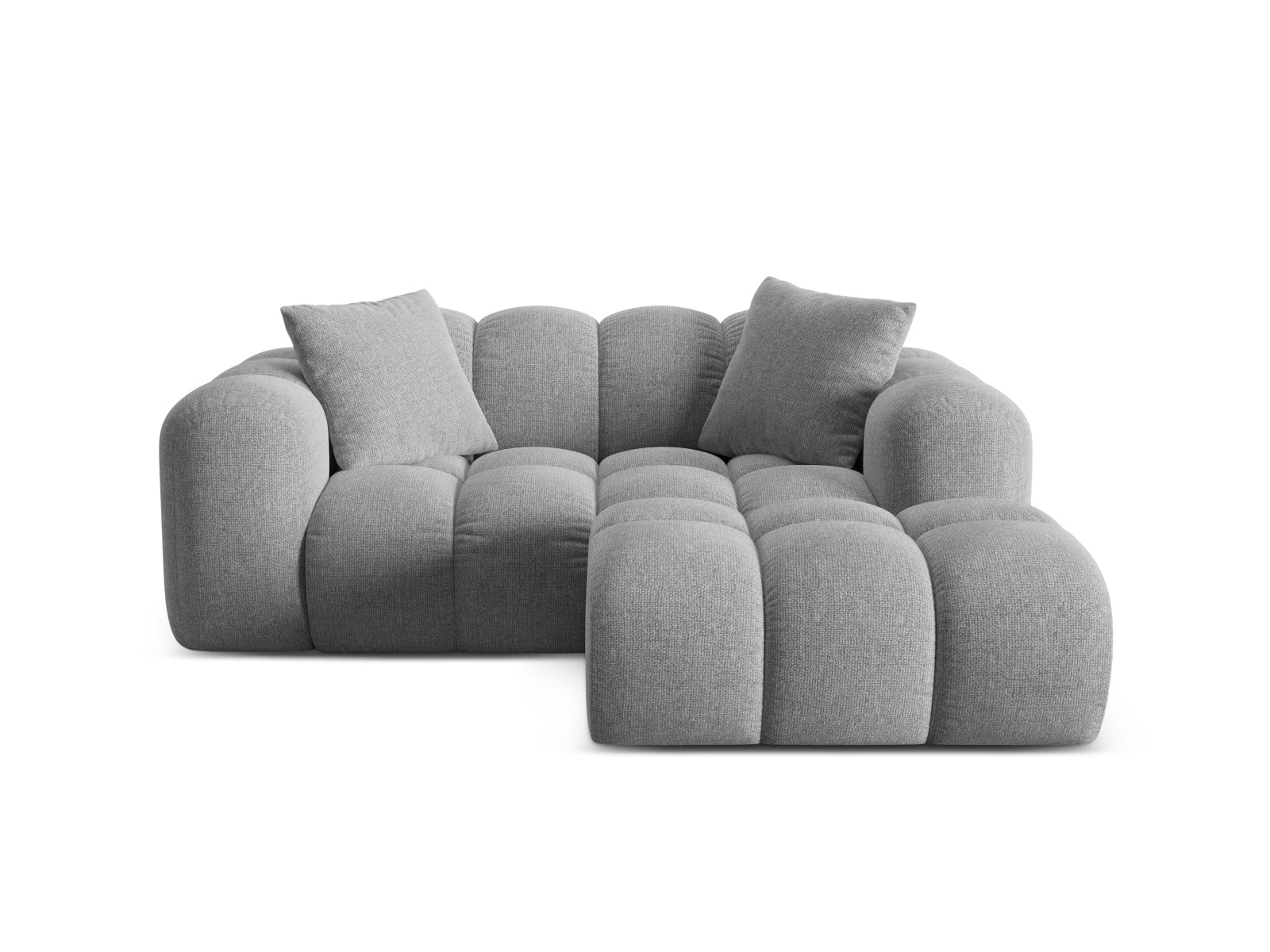 2-Sitzer Ecksofa rechts Treno in Light Grey-Eden präsentiert im Onlineshop von KAQTU Design AG. Ecksofa rechts ist von Cosmopolitan Design