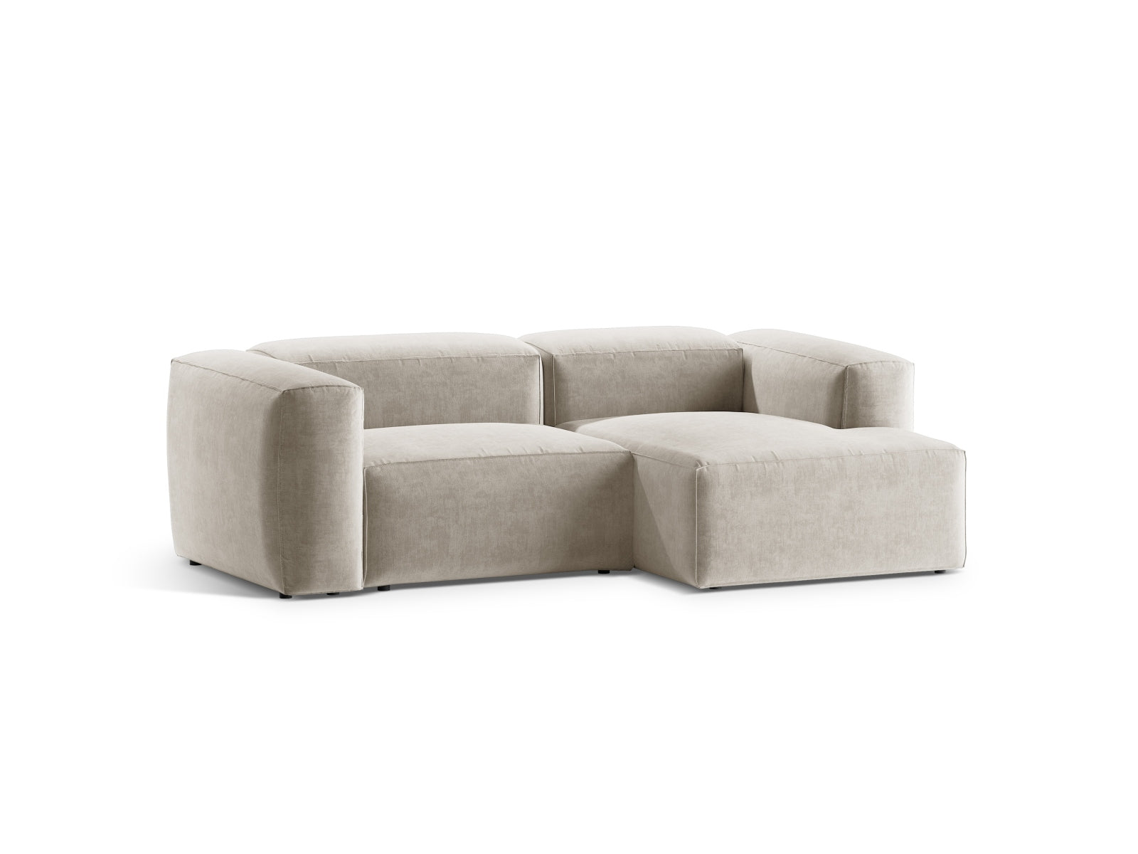 Bergamo Modular Ecksofa rechts 2 Sitzer in Beige-Liberty präsentiert im Onlineshop von KAQTU Design AG. Ecksofa rechts ist von Cosmopolitan Design