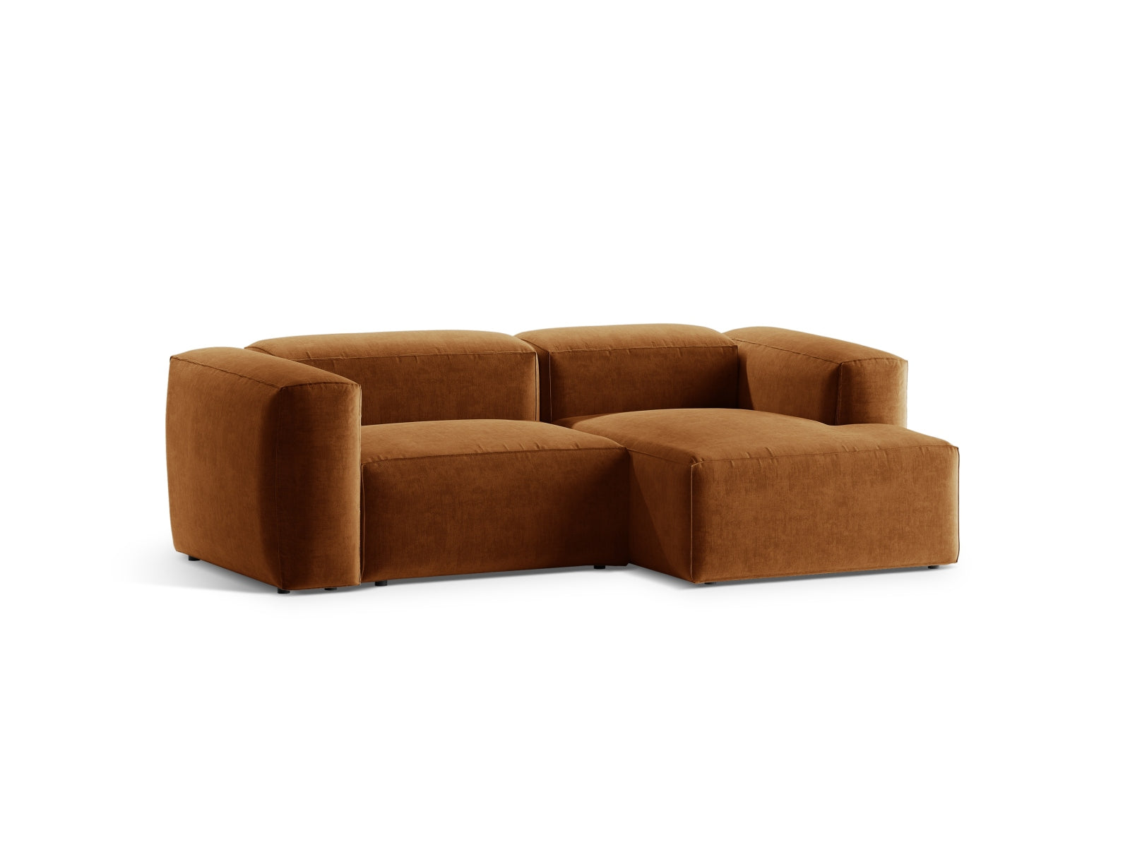 Bergamo Modular Ecksofa rechts 2 Sitzer in Brick-Liberty präsentiert im Onlineshop von KAQTU Design AG. Ecksofa rechts ist von Cosmopolitan Design