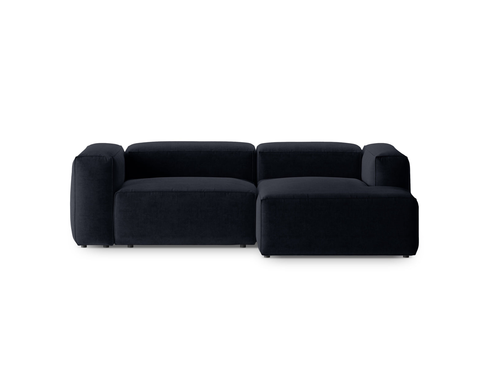Bergamo Modular Ecksofa rechts 2 Sitzer in Navy Blue-Liberty präsentiert im Onlineshop von KAQTU Design AG. Ecksofa rechts ist von Cosmopolitan Design