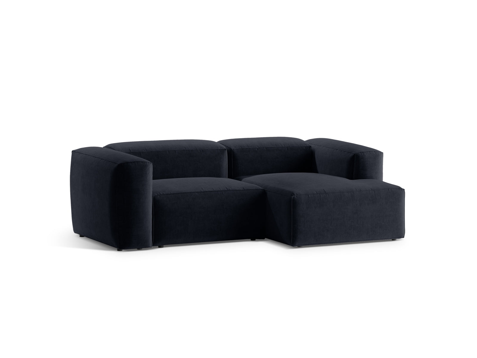 Bergamo Modular Ecksofa rechts 2 Sitzer in Navy Blue-Liberty präsentiert im Onlineshop von KAQTU Design AG. Ecksofa rechts ist von Cosmopolitan Design