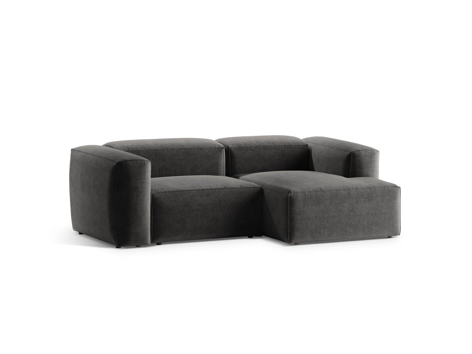Bergamo Modular Ecksofa rechts 2 Sitzer in Graphite-Liberty präsentiert im Onlineshop von KAQTU Design AG. Ecksofa rechts ist von Cosmopolitan Design