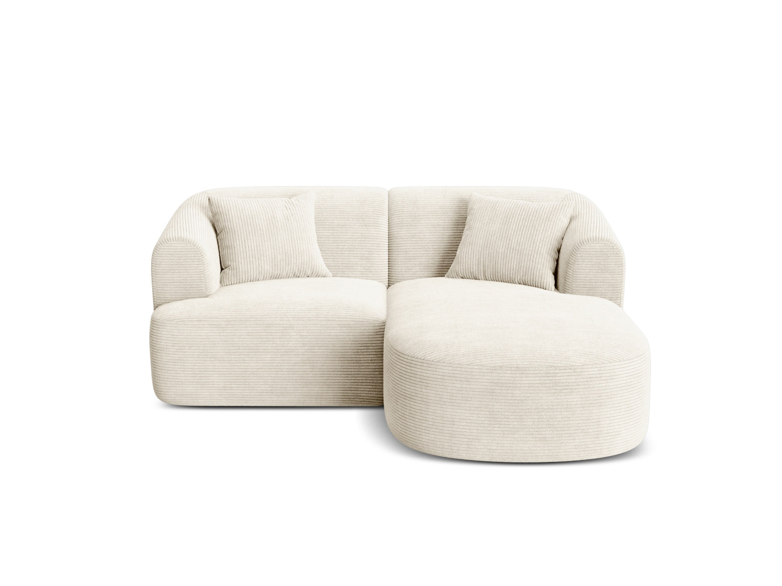 3-Sitzer Ecksofa rechts Campi in Ivory-Lincoln D präsentiert im Onlineshop von KAQTU Design AG. Ecksofa rechts ist von Cosmopolitan Design