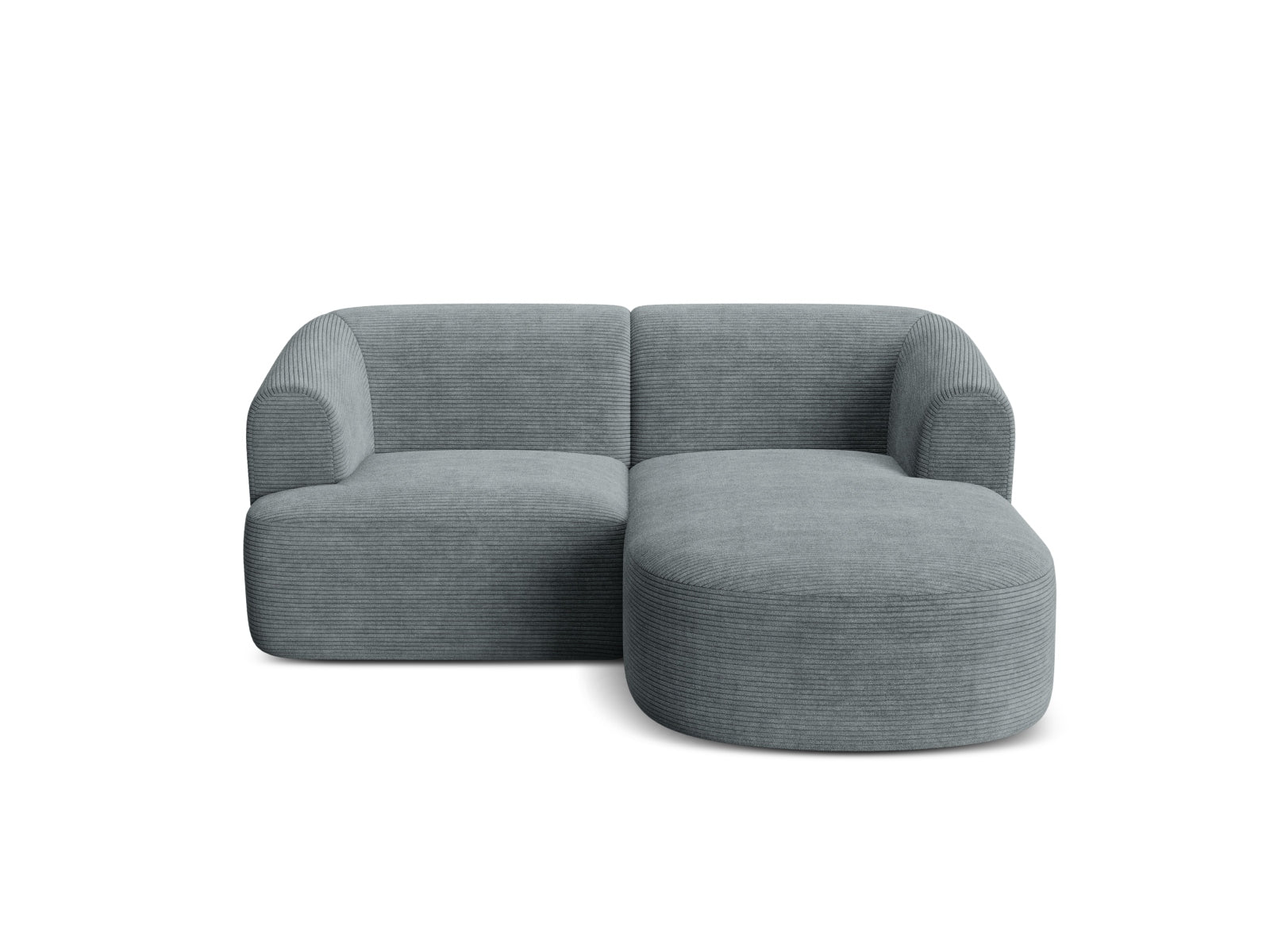 Elegantes 3-Sitzer Ecksofa Campi in stilvollem Dunkelgrau, ideal für komfortable Wohnräume und modernes Design von Cosmopolitan Design.