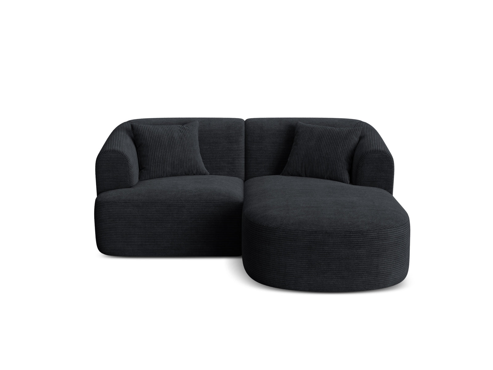 3-Sitzer Ecksofa rechts Campi in Black-Lincoln D präsentiert im Onlineshop von KAQTU Design AG. Ecksofa rechts ist von Cosmopolitan Design