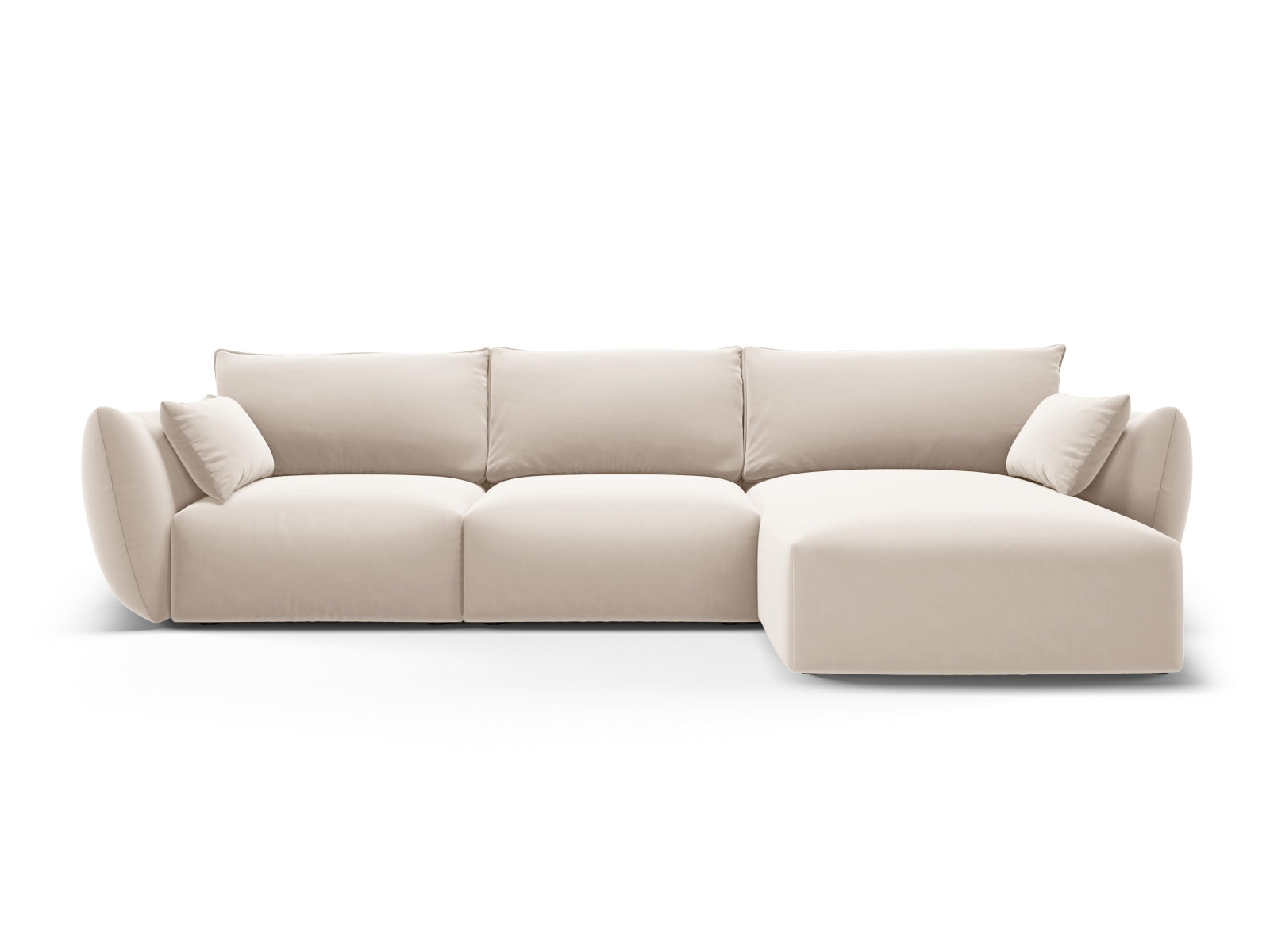 5-Sitzer Ecksofa rechts Matera in Beige-Salvador präsentiert im Onlineshop von KAQTU Design AG. Ecksofa rechts ist von Cosmopolitan Design