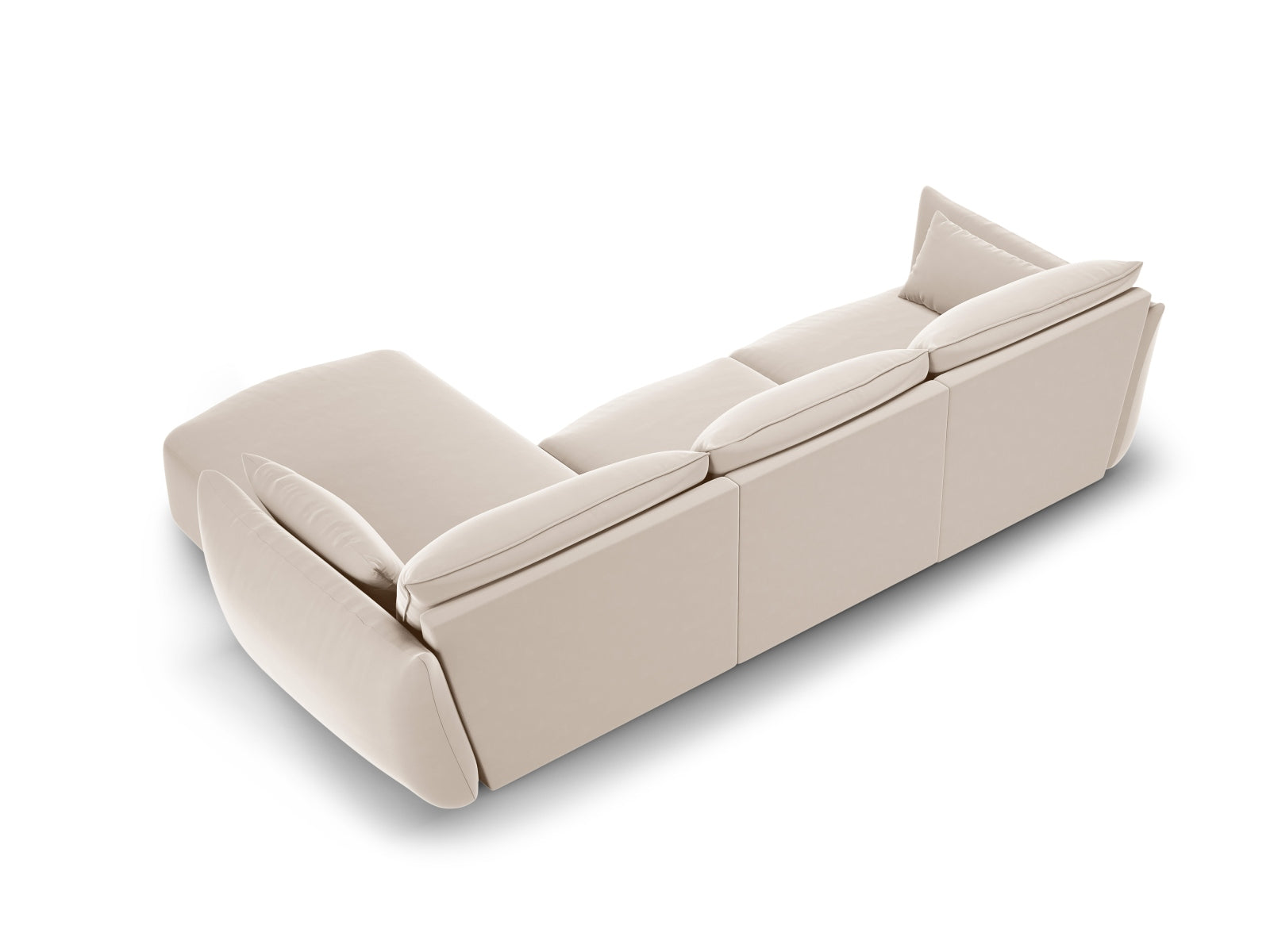 5-Sitzer Ecksofa rechts Matera in Beige-Salvador präsentiert im Onlineshop von KAQTU Design AG. Ecksofa rechts ist von Cosmopolitan Design