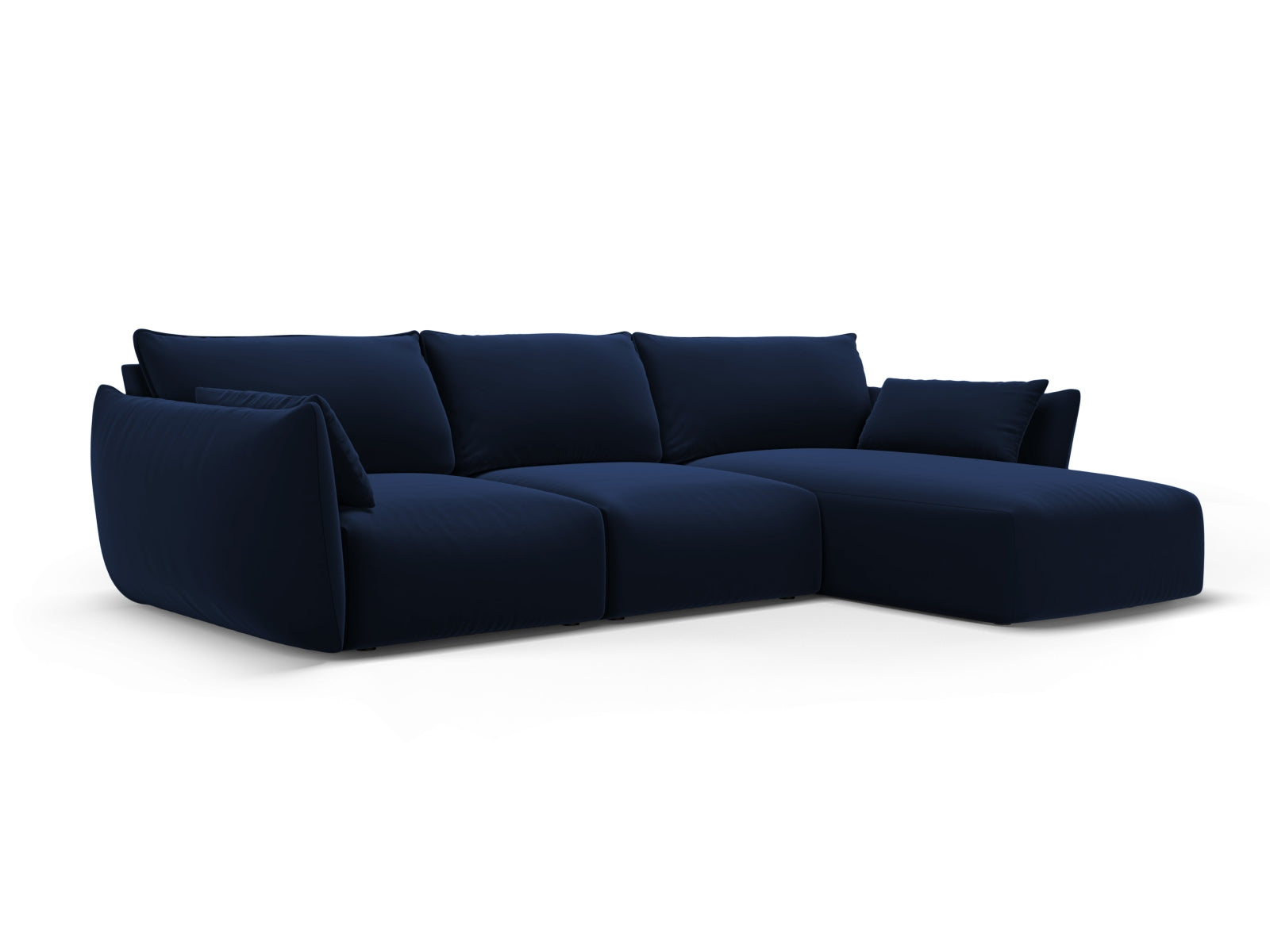 5-Sitzer Ecksofa rechts Matera in Royal Blue-Salvador präsentiert im Onlineshop von KAQTU Design AG. Ecksofa rechts ist von Cosmopolitan Design