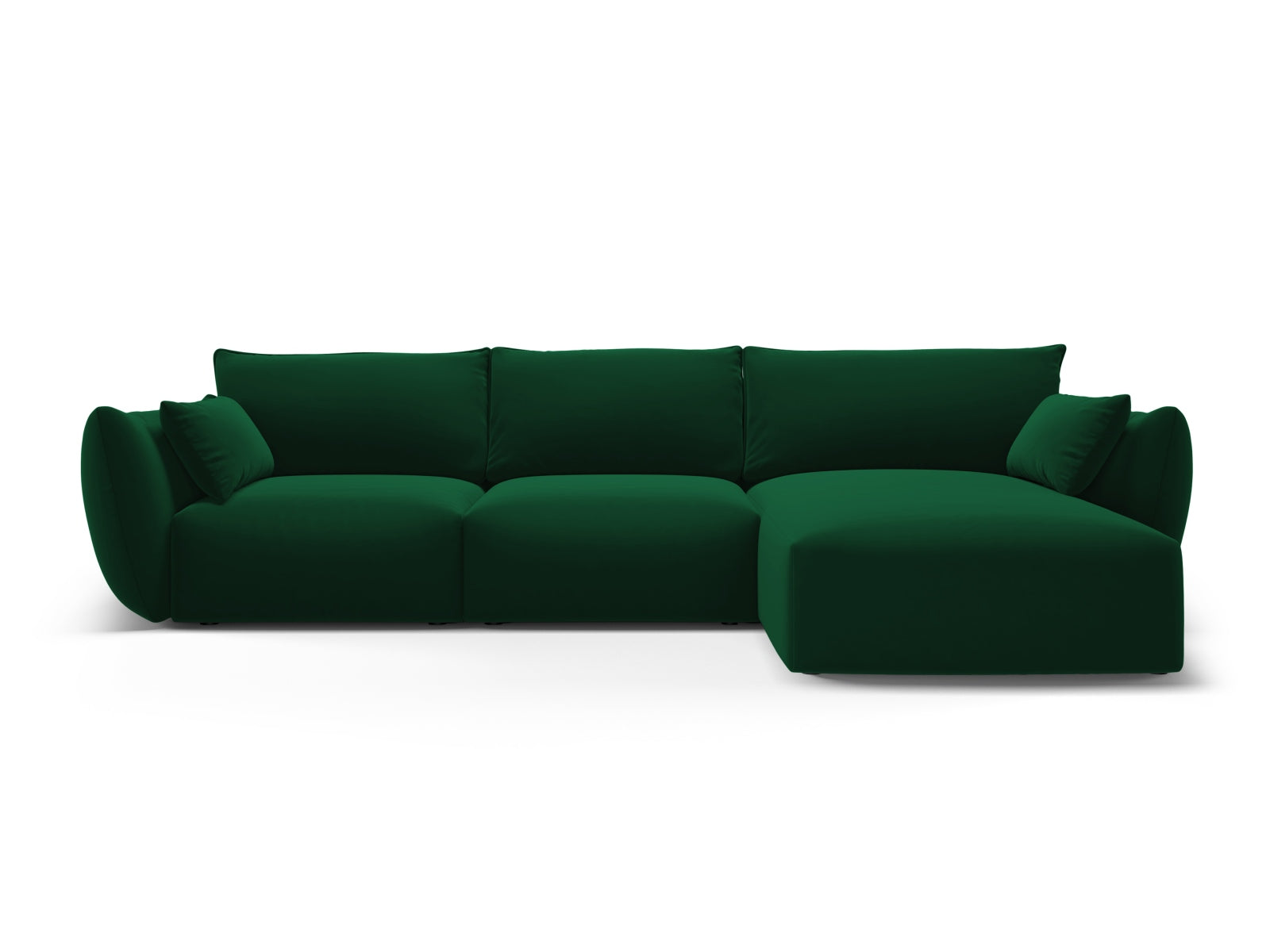5-Sitzer Ecksofa rechts Matera in Bottle Green-Salvador präsentiert im Onlineshop von KAQTU Design AG. Ecksofa rechts ist von Cosmopolitan Design