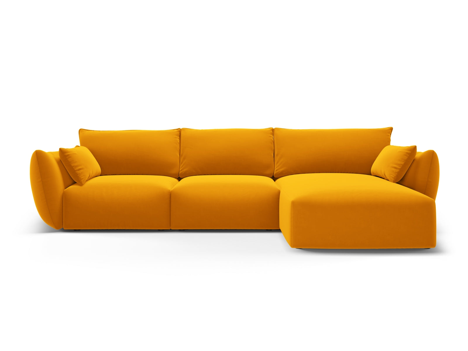 5-Sitzer Ecksofa rechts Matera in Yellow-Salvador präsentiert im Onlineshop von KAQTU Design AG. Ecksofa rechts ist von Cosmopolitan Design