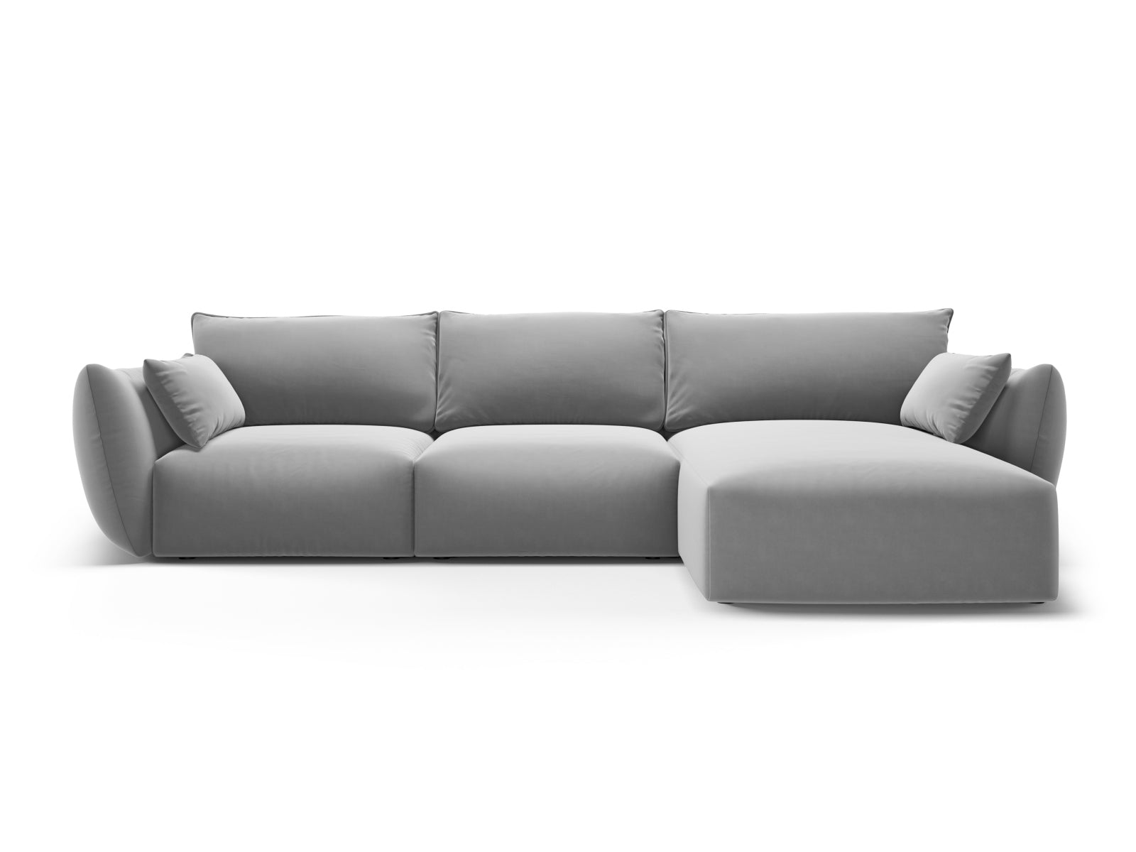 5-Sitzer Ecksofa rechts Matera in Grey-Salvador präsentiert im Onlineshop von KAQTU Design AG. Ecksofa rechts ist von Cosmopolitan Design