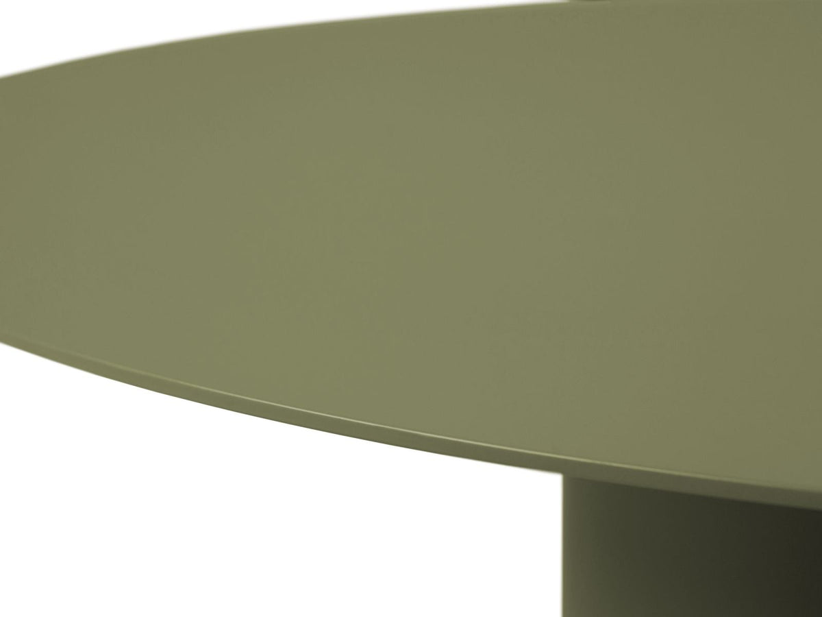 Couchtisch Iseo aus pulverbeschichtetem Metall in Burgundy mit Stahlbeinen, Masse 80 x 80 x 33.5 cm, Beindurchmesser 14 cm, hergestellt in Europa.