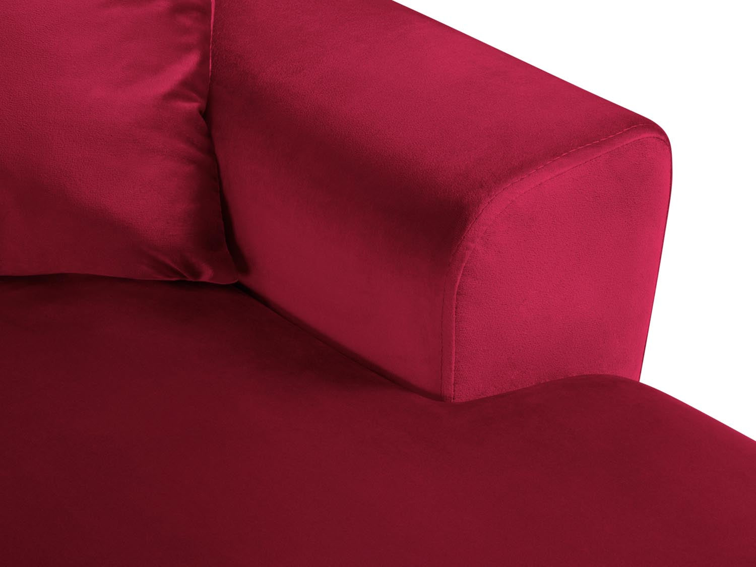 Stilvolles Kyoto Velour Panoramic Ecksofa links, 7-Sitzer mit cleverem Stauraum und komfortabler Schlaffunktion für entspannte Momente.