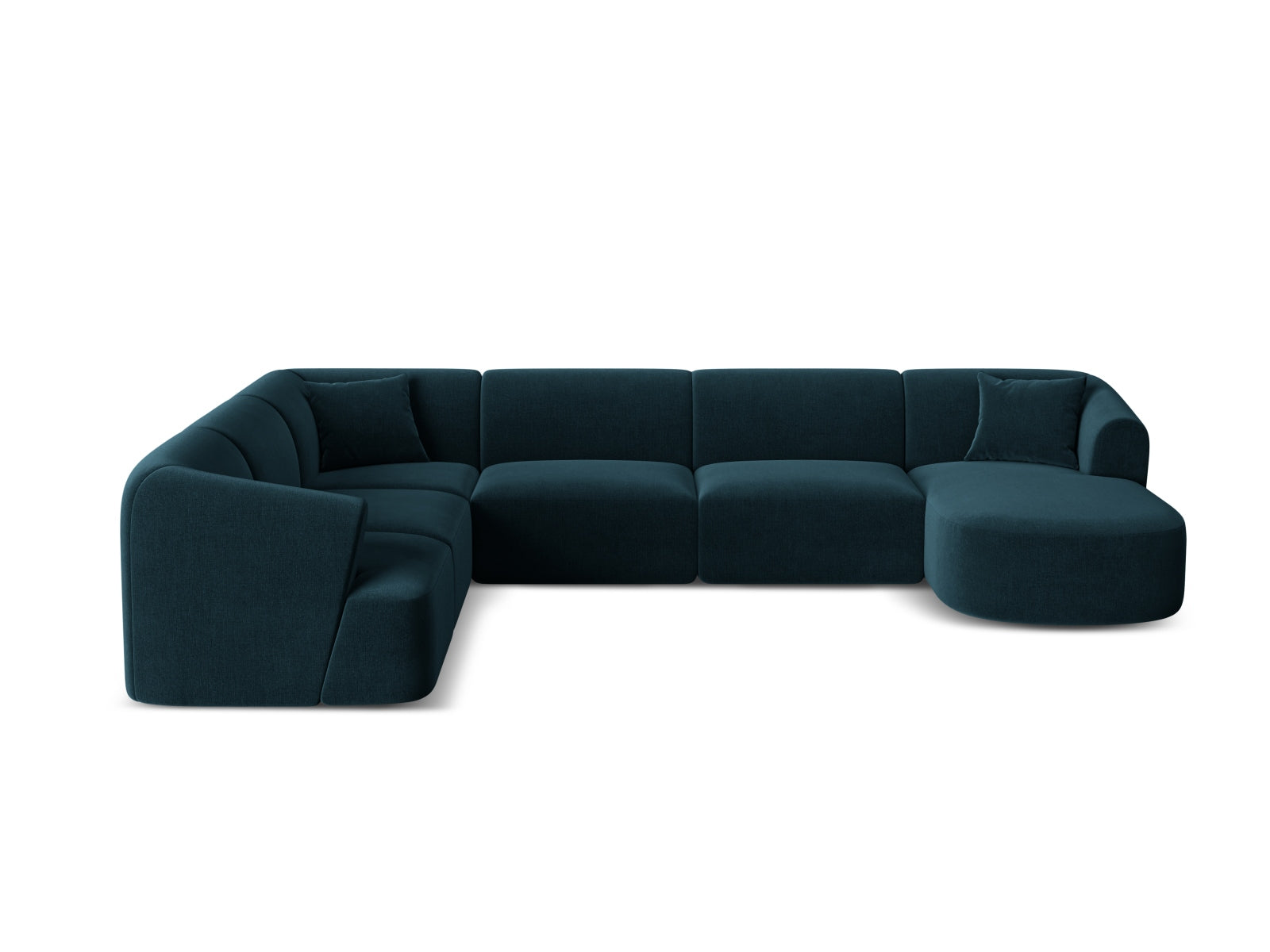 7-Sitzer Modular Ecksofa Panoramic links Campi in Deep Petrol-Vogue präsentiert im Onlineshop von KAQTU Design AG. Ecksofa links ist von Cosmopolitan Design