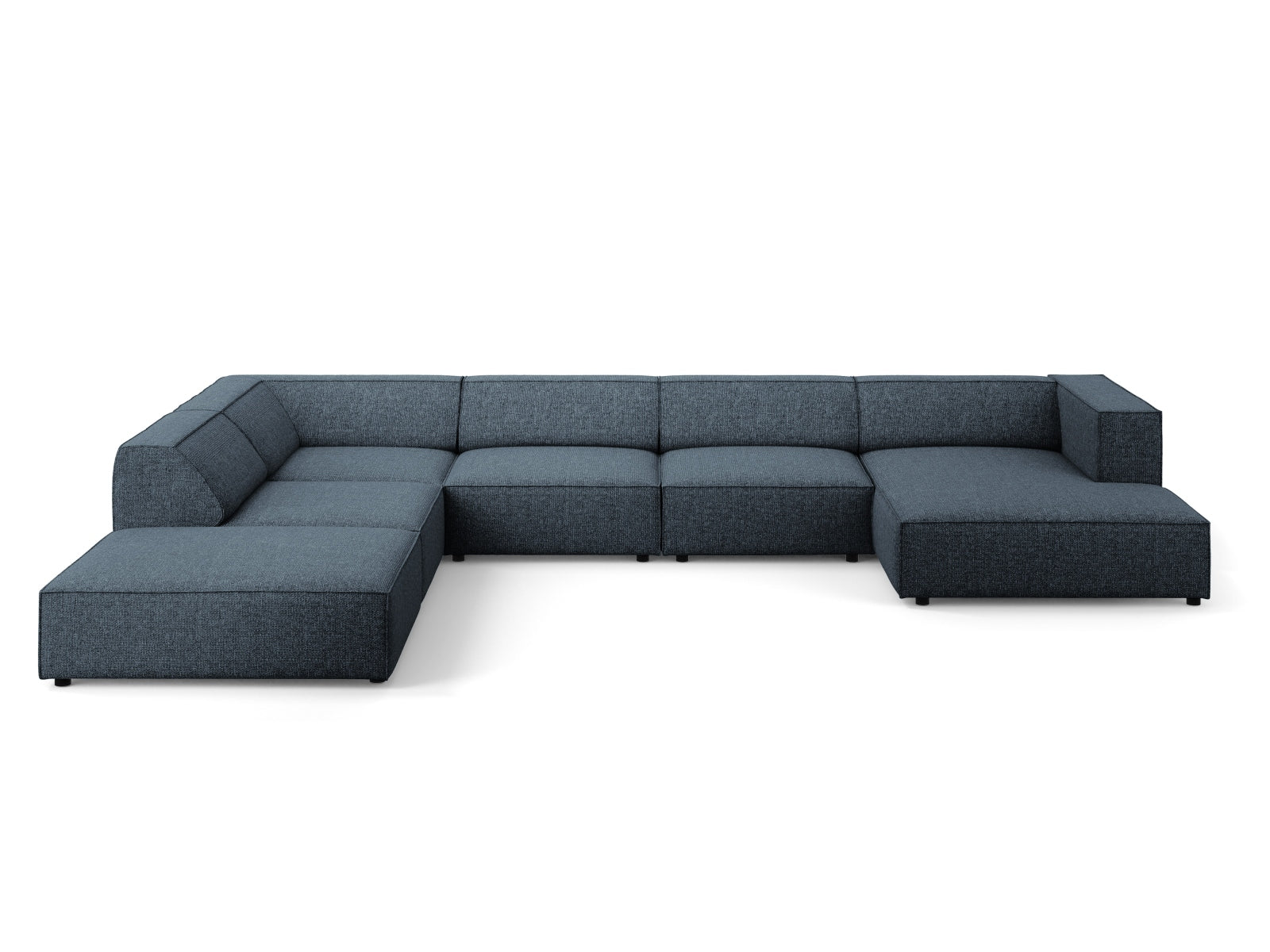 Arendal Panoramic Ecksofa links 7 Sitzer in Royal Blue-Haga präsentiert im Onlineshop von KAQTU Design AG. Ecksofa links ist von Cosmopolitan Design