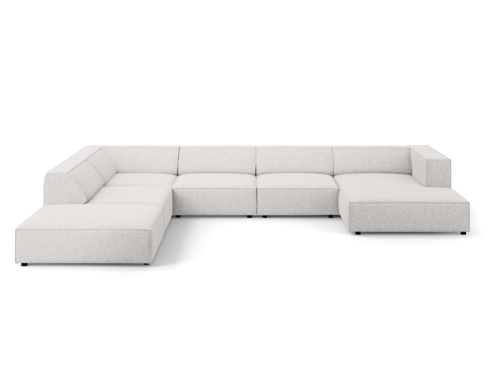 Arendal Panoramic Ecksofa links 7 Sitzer in Light Grey-Haga präsentiert im Onlineshop von KAQTU Design AG. Ecksofa links ist von Cosmopolitan Design