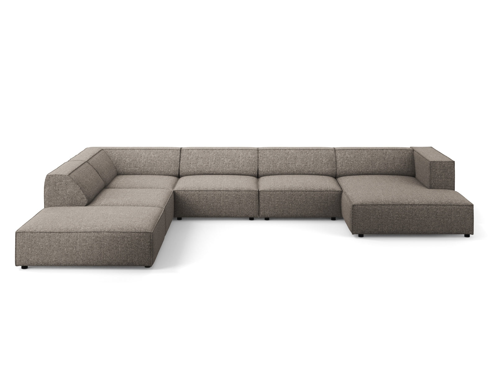 Arendal Panoramic Ecksofa links 7 Sitzer in Grey-Haga präsentiert im Onlineshop von KAQTU Design AG. Ecksofa links ist von Cosmopolitan Design