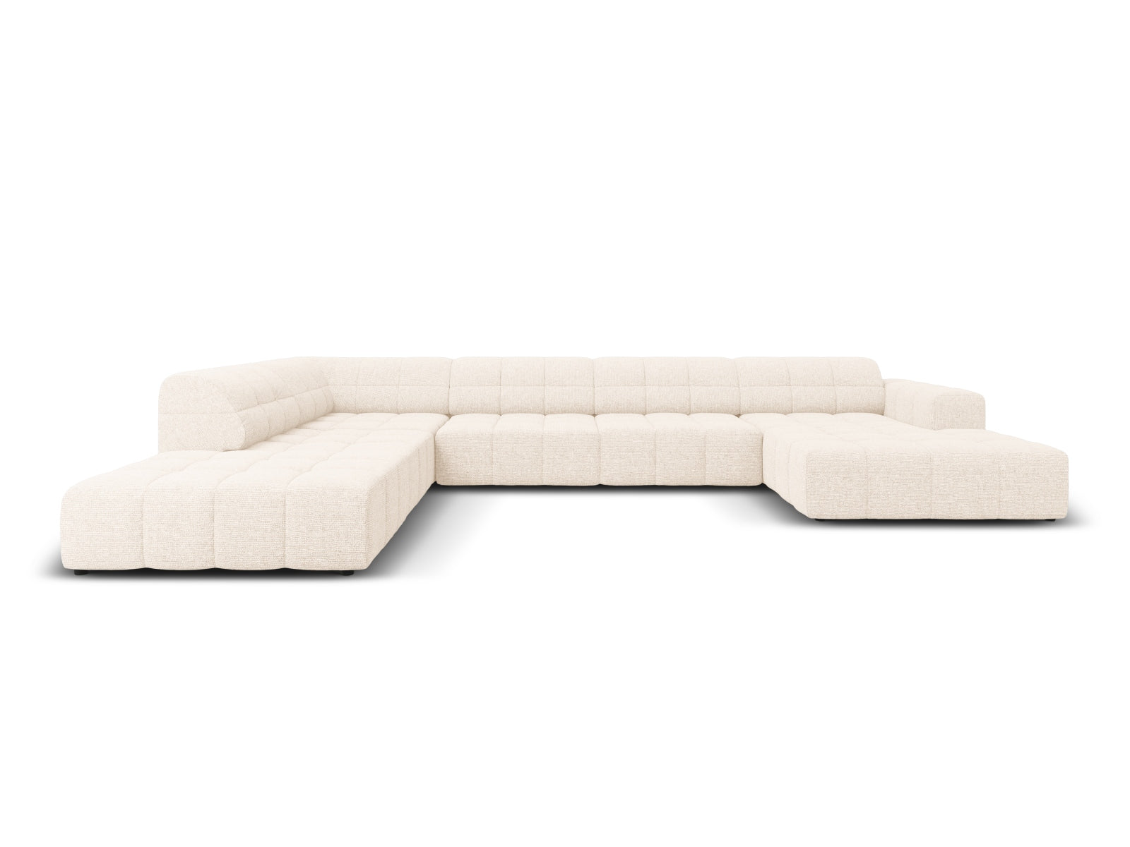 Chicago Panoramic Ecksofa links 7 Sitzer 262cm in Light Beige präsentiert im Onlineshop von KAQTU Design AG. Ecksofa links ist von Cosmopolitan Design