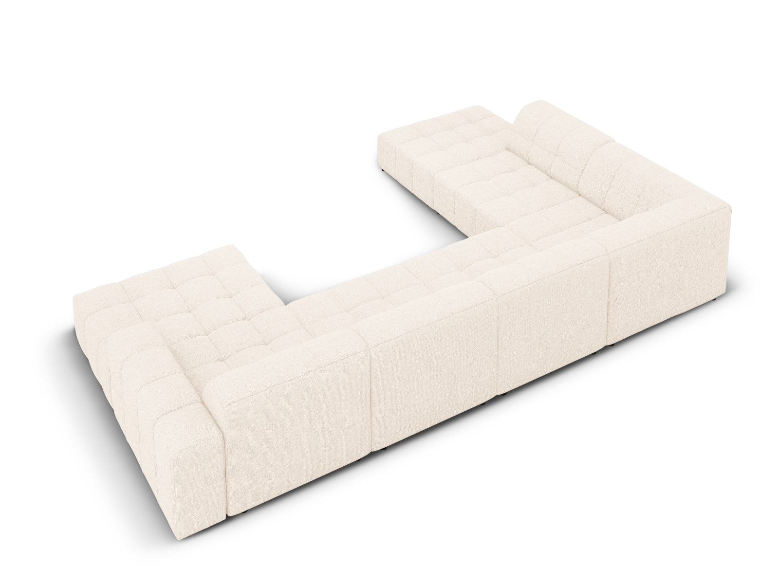 Erleben Sie das stilvolle Chicago Panoramic Ecksofa links (262 cm) von Cosmopolitan Design – ein luxuriöser 7-Sitzer für Ihr modernes Zuhause.