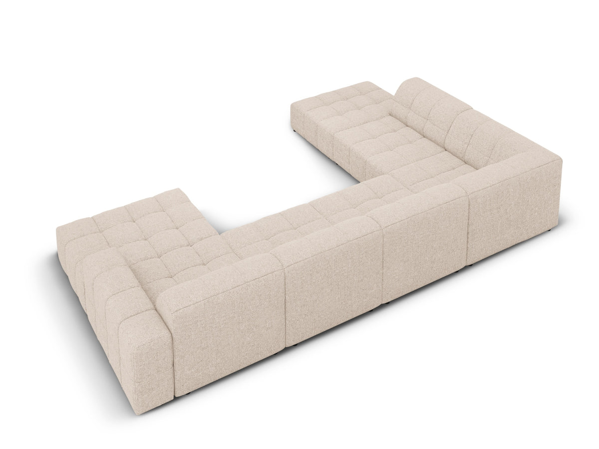 Chicago Panoramic Ecksofa links 7 Sitzer 262cm in Beige-Haga präsentiert im Onlineshop von KAQTU Design AG. Ecksofa links ist von Cosmopolitan Design