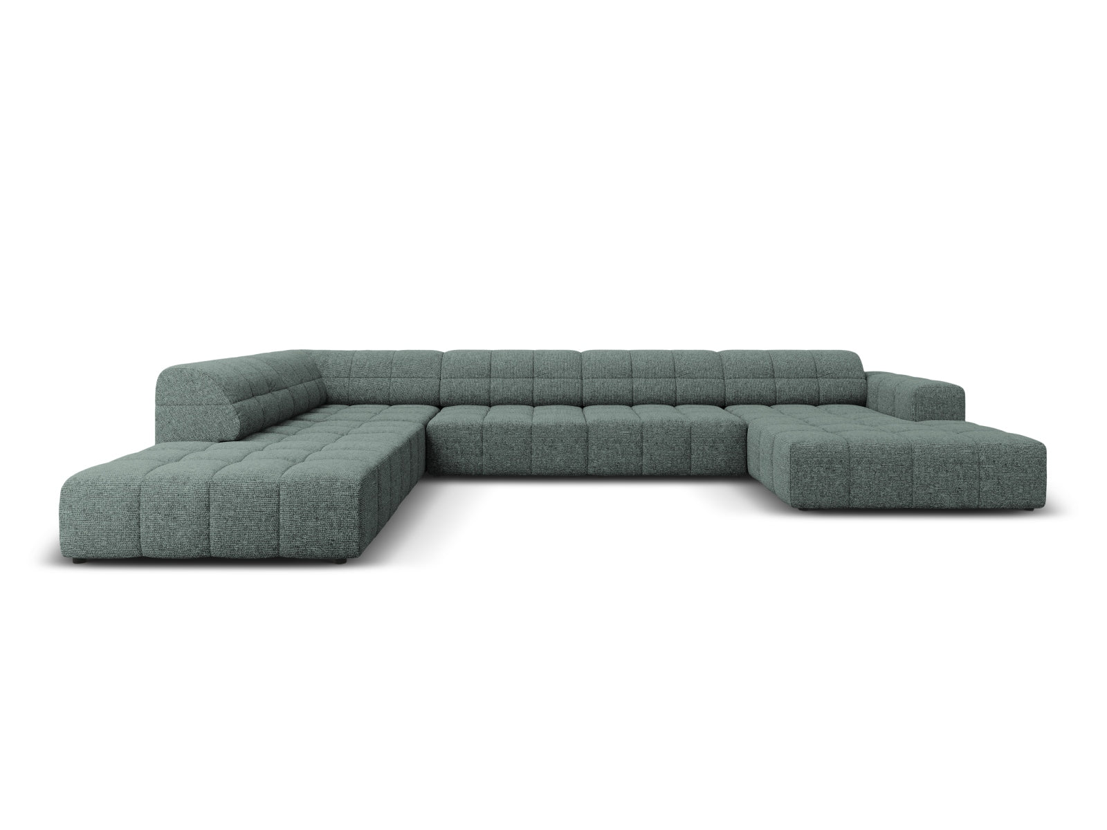 Chicago Panoramic Ecksofa links 7 Sitzer 262cm in Petrol präsentiert im Onlineshop von KAQTU Design AG. Ecksofa links ist von Cosmopolitan Design